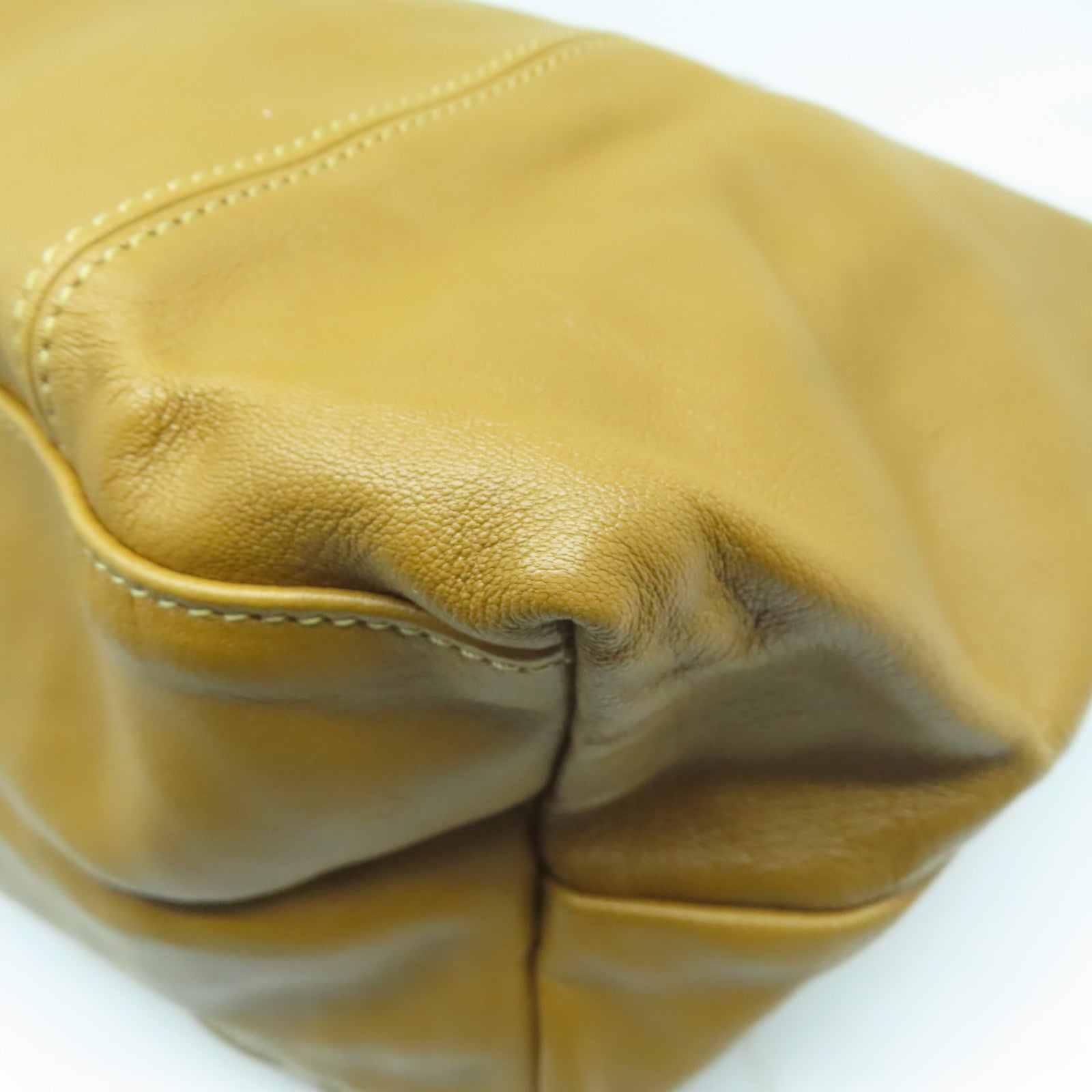 Longchamp 【激減優惠】牛皮皮革2 Way Shoulder Bag銀扣手挽肩背兩用袋啡色