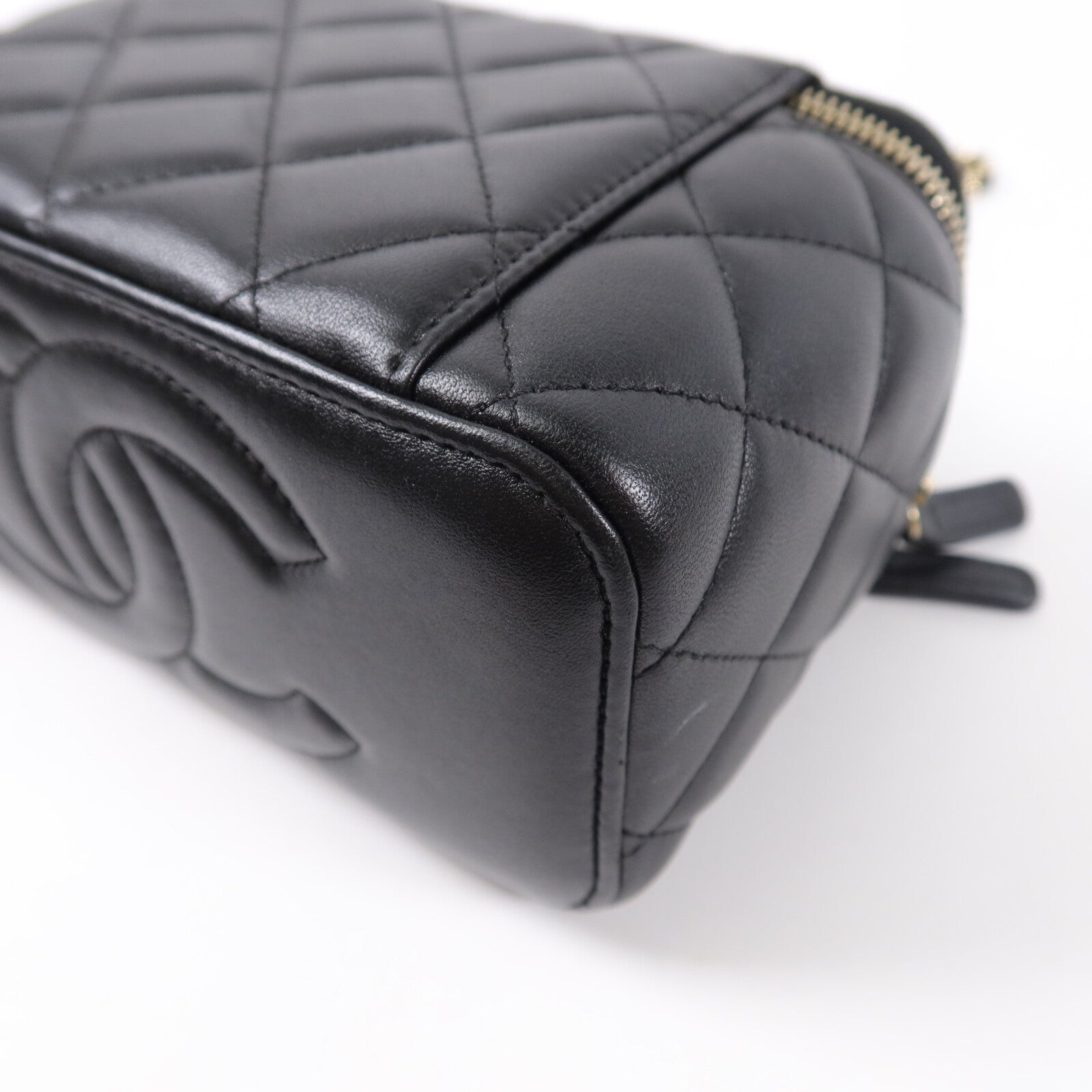 CHANEL 羊皮皮革Handle Vanity Case手挽肩背兩用袋