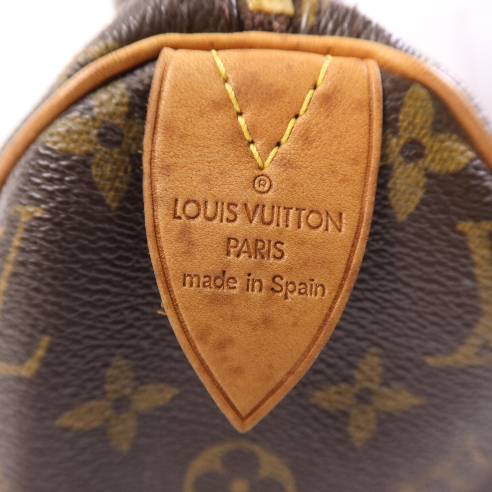 LOUIS VUITTON Monogram Speedy 30金扣手挽袋