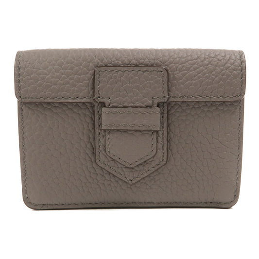 Delvaux 牛皮皮革Presse Trifold Wallet錢包