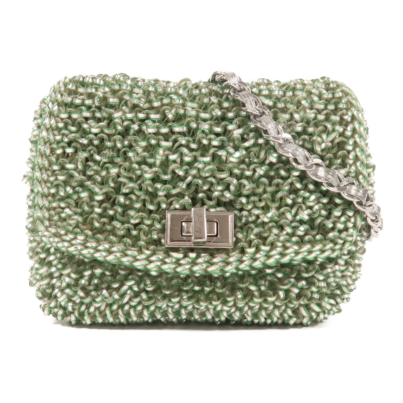 ANTEPRIMA PVC Wire Bag銀扣鏈帶肩背袋