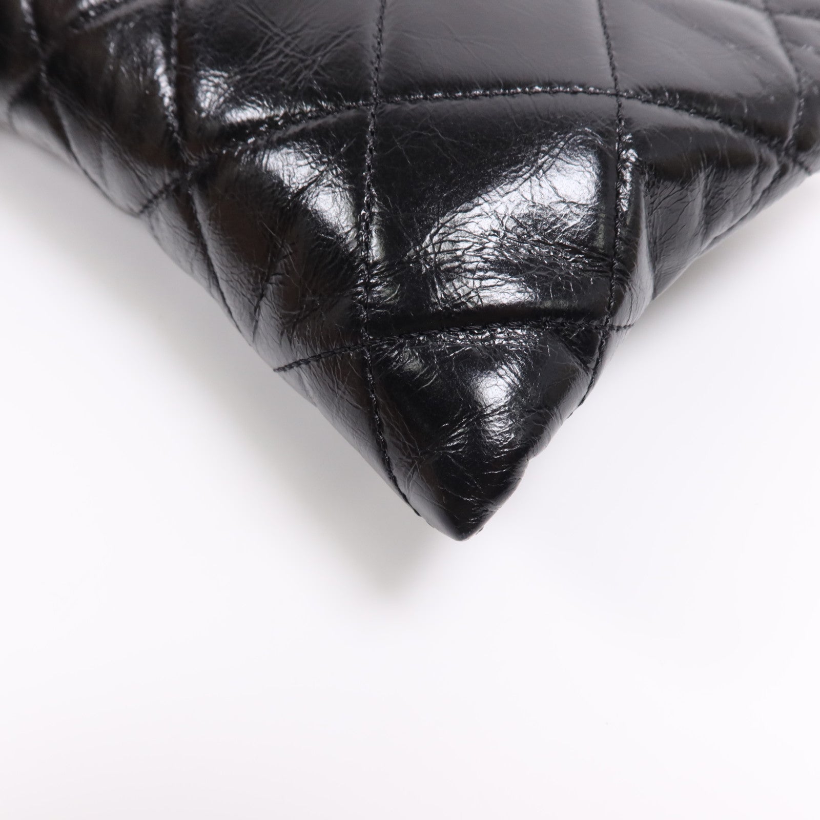 CHANEL 牛皮皮革Chain Shoulder Bag銀扣鏈帶肩背袋