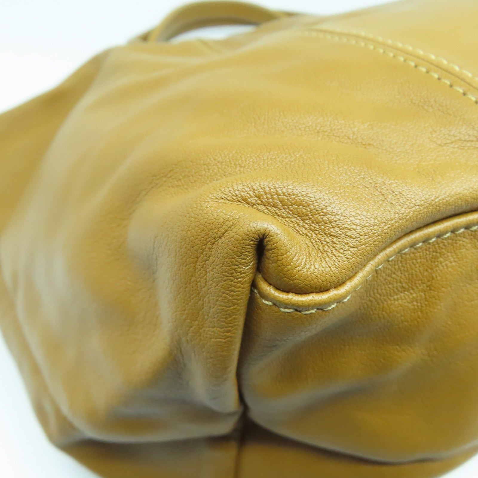 Longchamp 【激減優惠】牛皮皮革2 Way Shoulder Bag銀扣手挽肩背兩用袋啡色