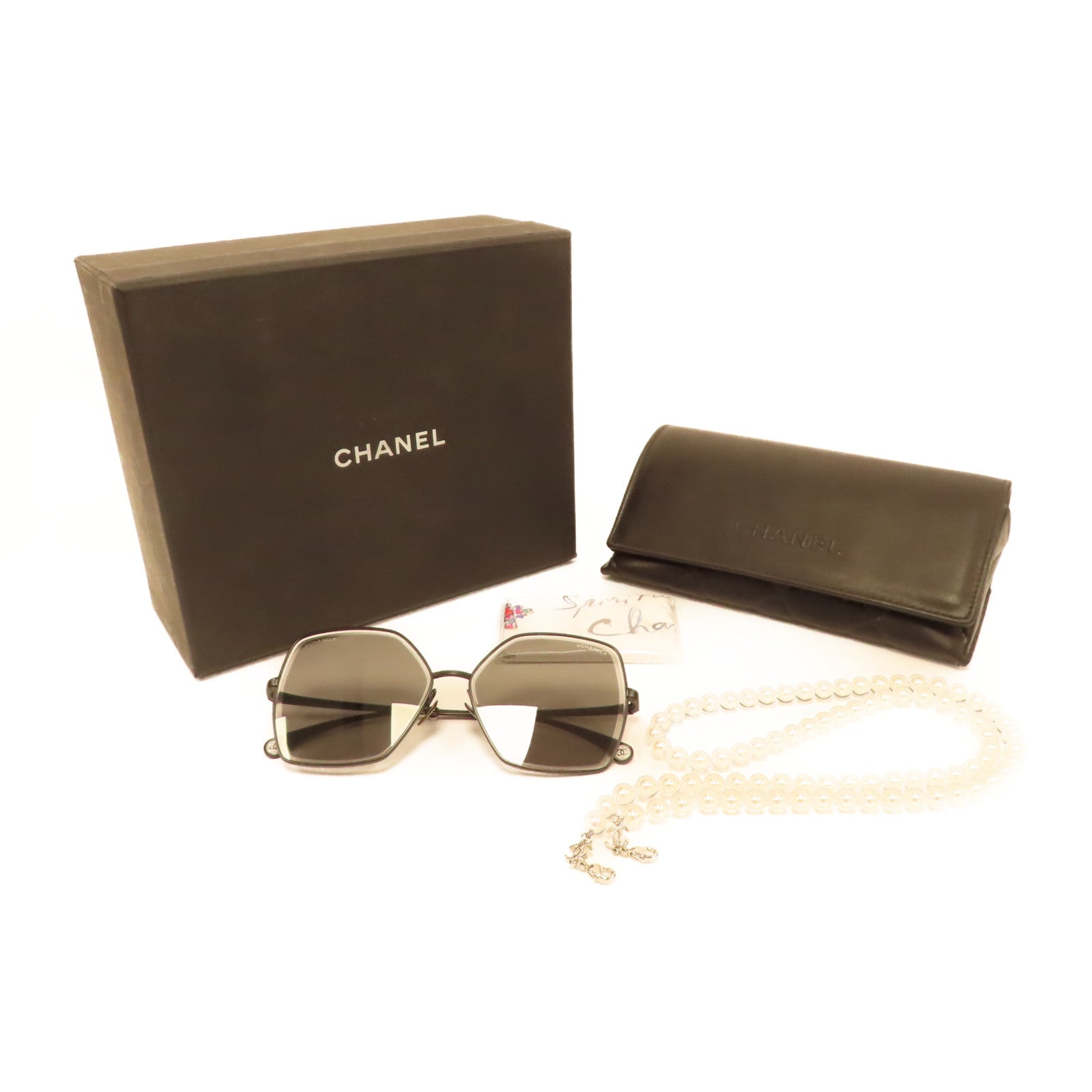 CHANEL PVC Sunglasses太陽眼鏡黑色