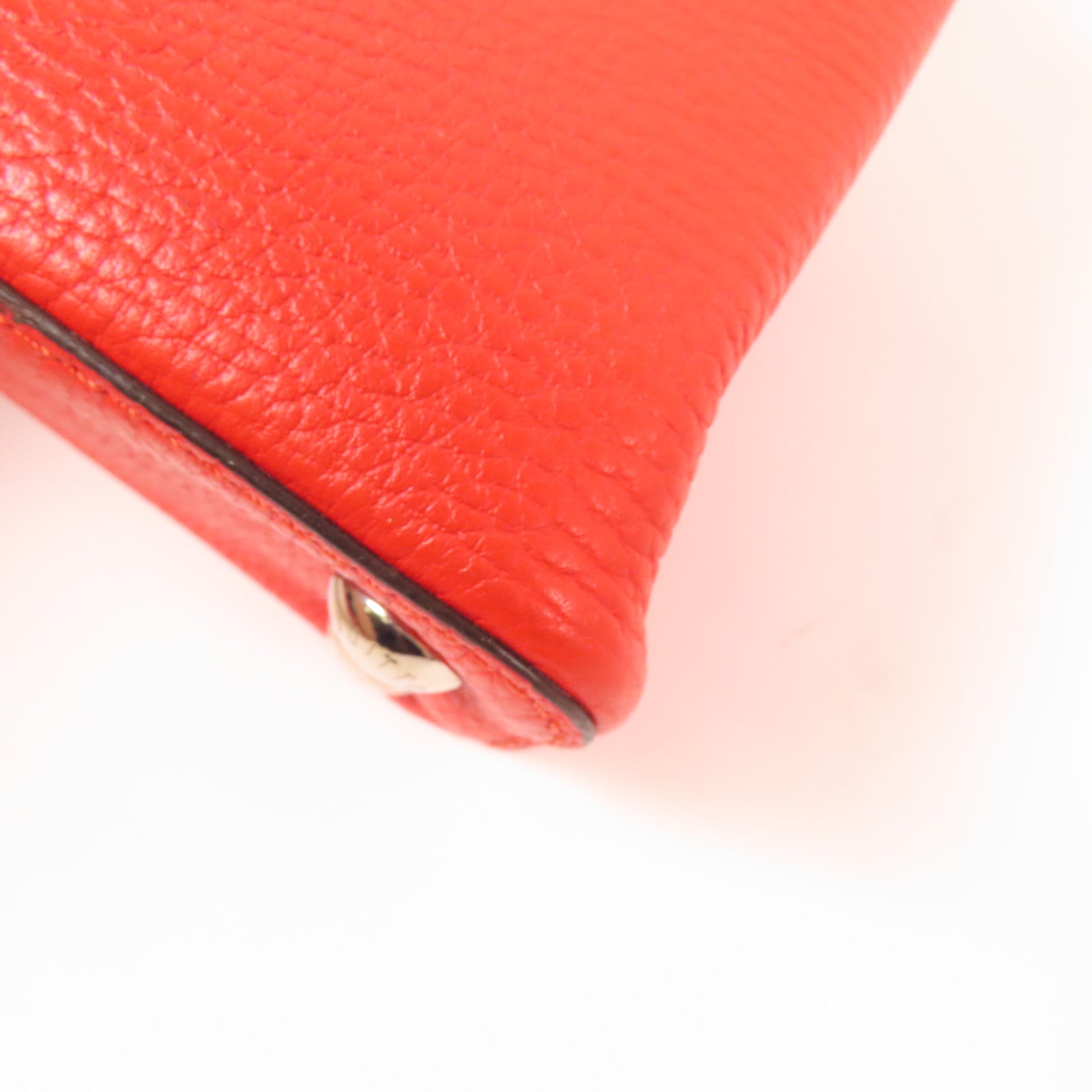 LOUIS VUITTON Taurillon皮革Capucines BB銀扣手挽肩背兩用袋