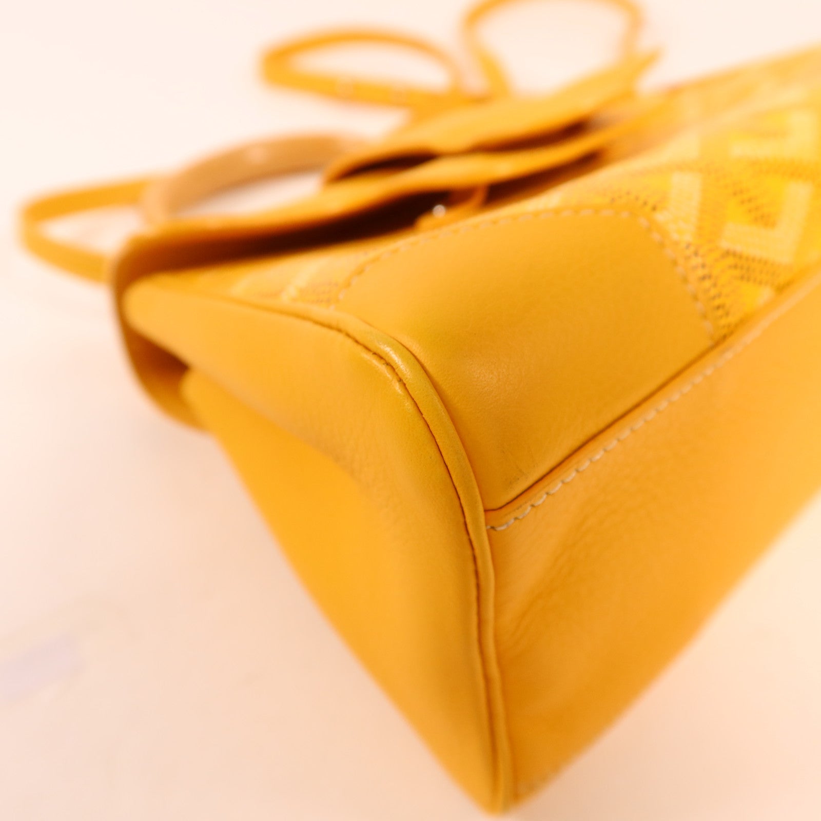 GOYARD 塗層帆布Saigon Souple Mini銀扣手挽肩背兩用袋