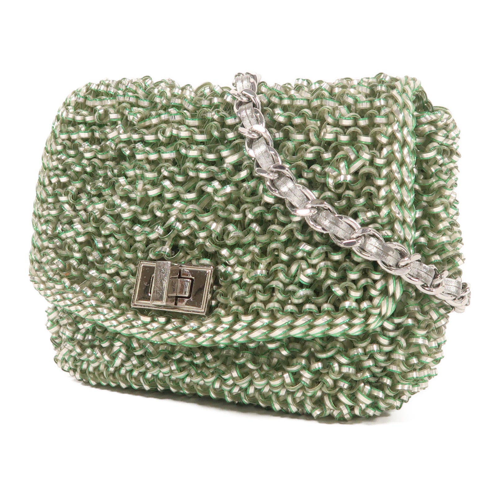 ANTEPRIMA PVC Wire Bag銀扣鏈帶肩背袋