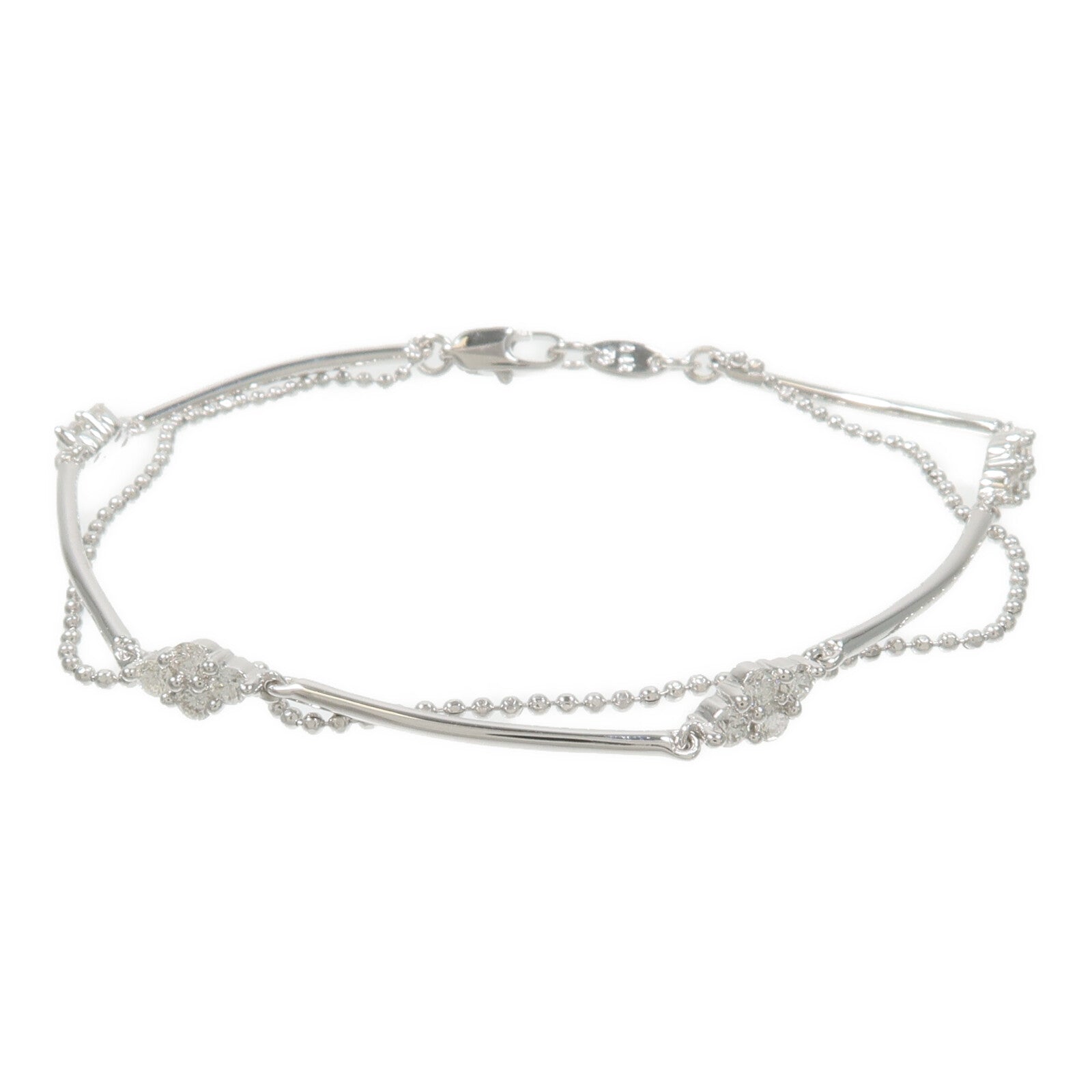 JEWELRY 18K白金Diamond Bracelet鑽石手鏈