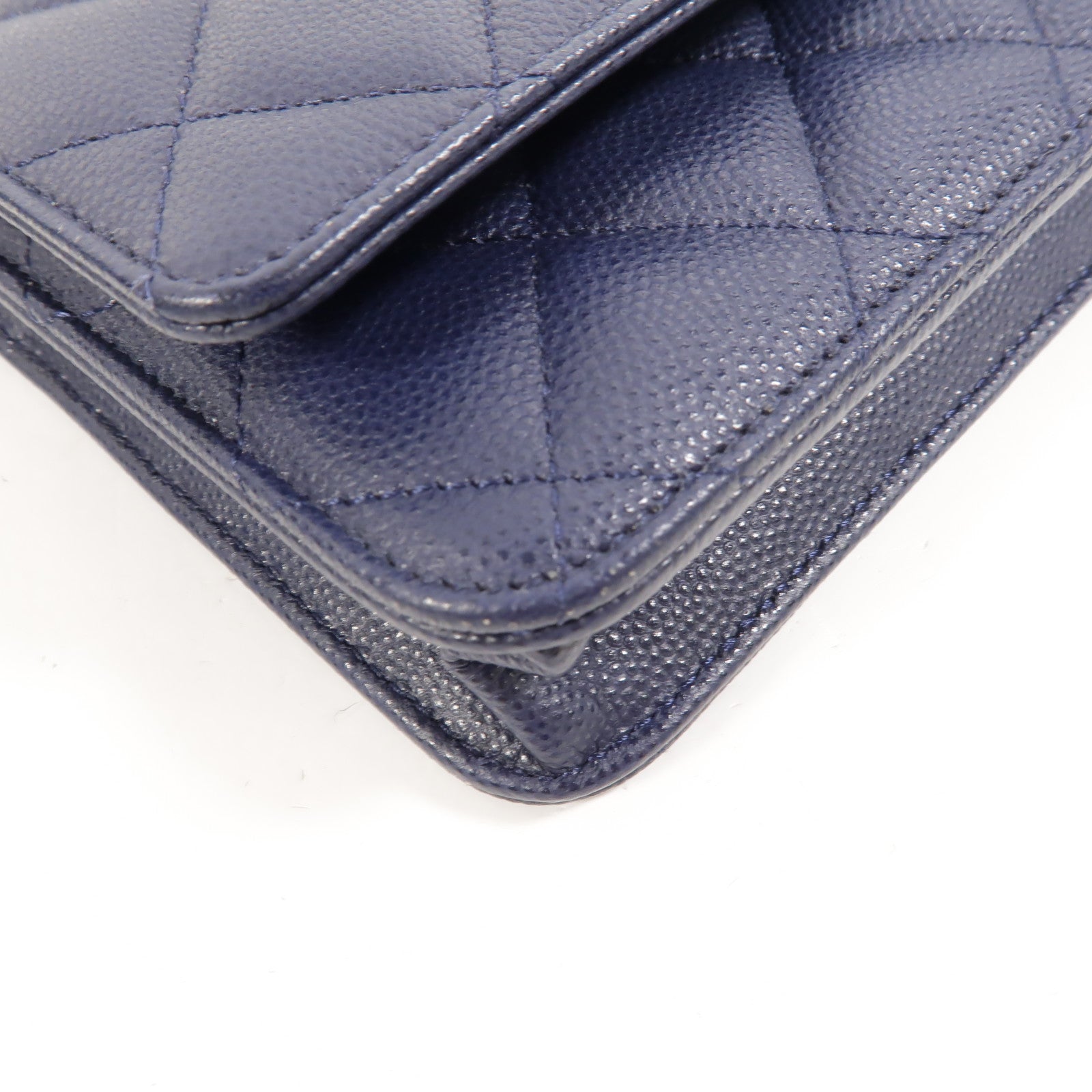 CHANEL 牛皮皮革WOC Wallet On Chain鏈帶肩背袋