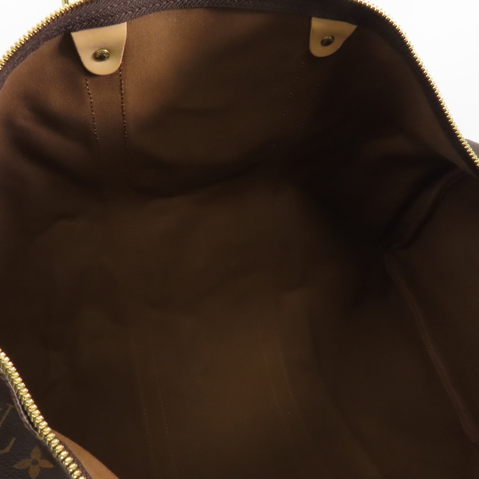 LOUIS VUITTON Monogram Keepall 50 Bandouliere金扣手挽肩背兩用袋棕色