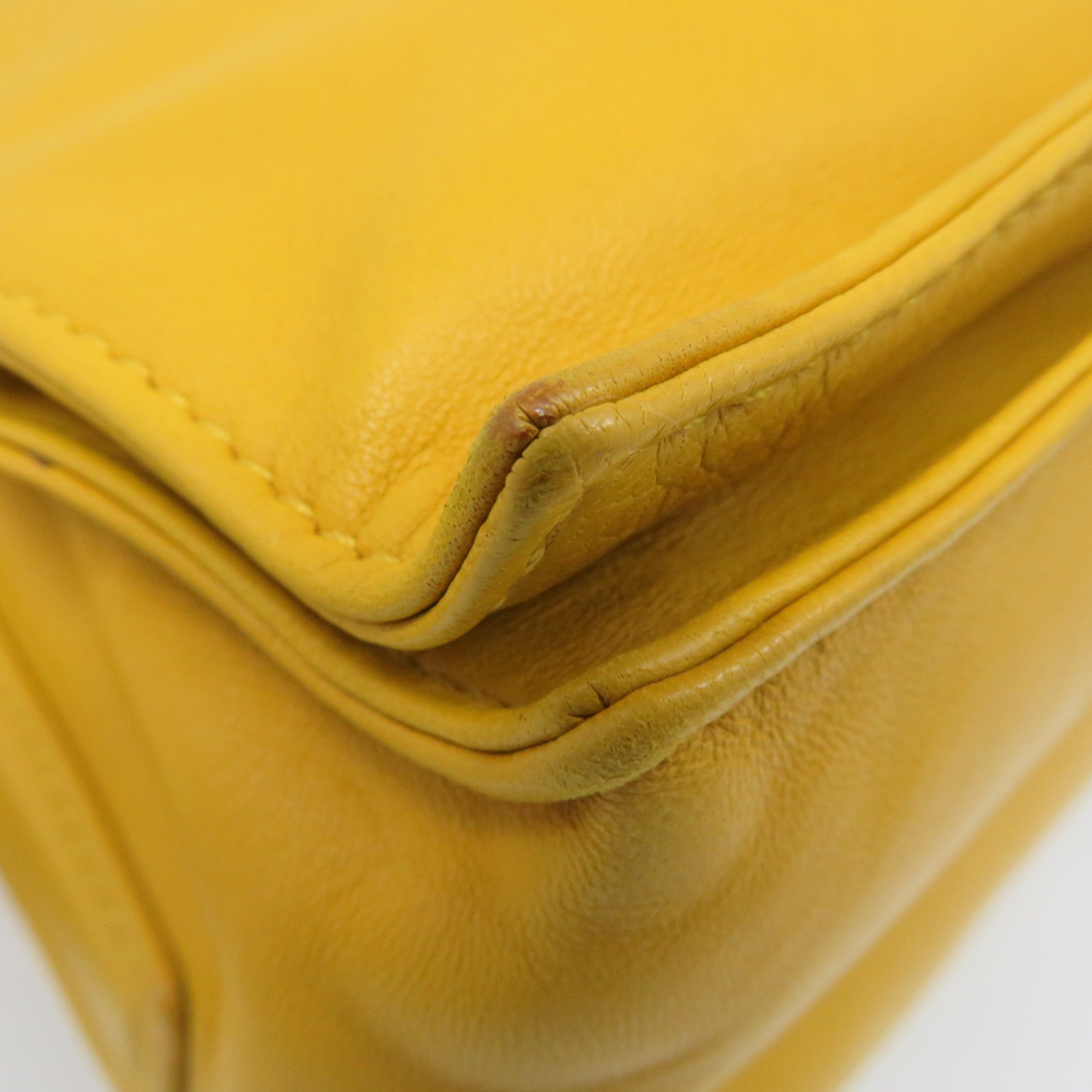 LOEWE 【激減優惠】羊皮皮革Flamenco 22 Shoulder Bag肩背袋黃色