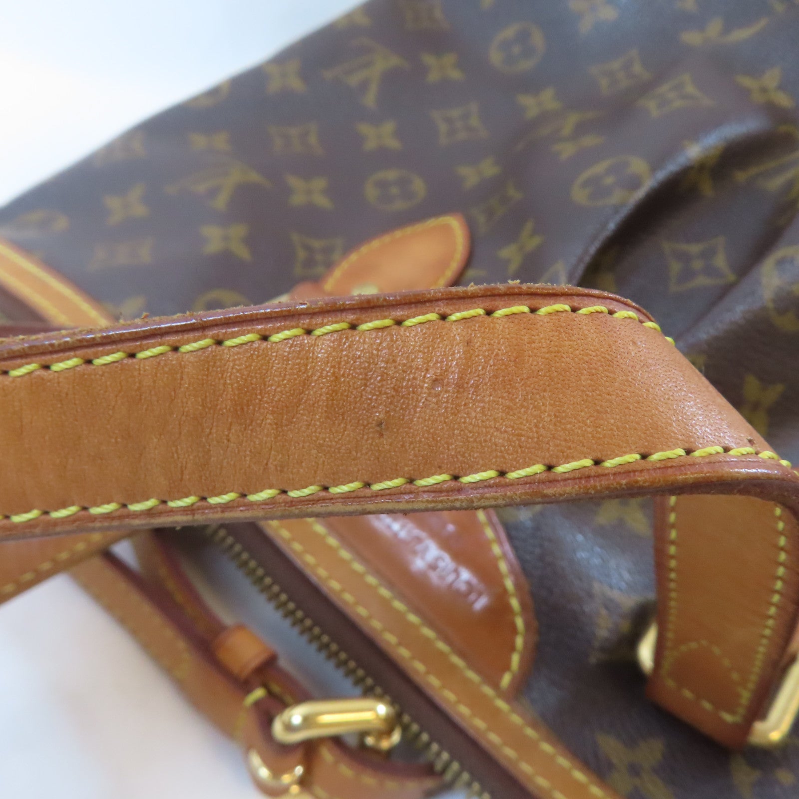 LOUIS VUITTON Monogram Palermo金扣手挽肩背兩用袋啡色