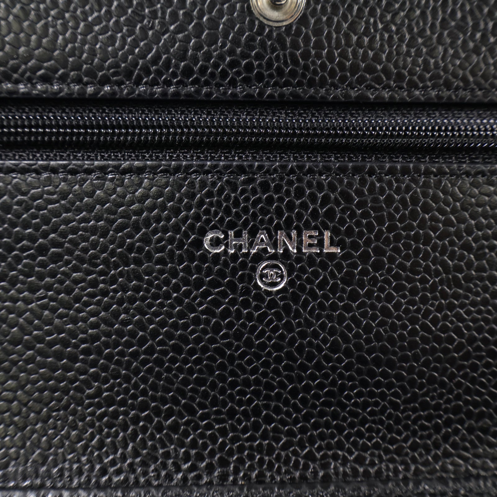 CHANEL 牛皮皮革Wallet On Chain銀扣鏈帶肩背袋