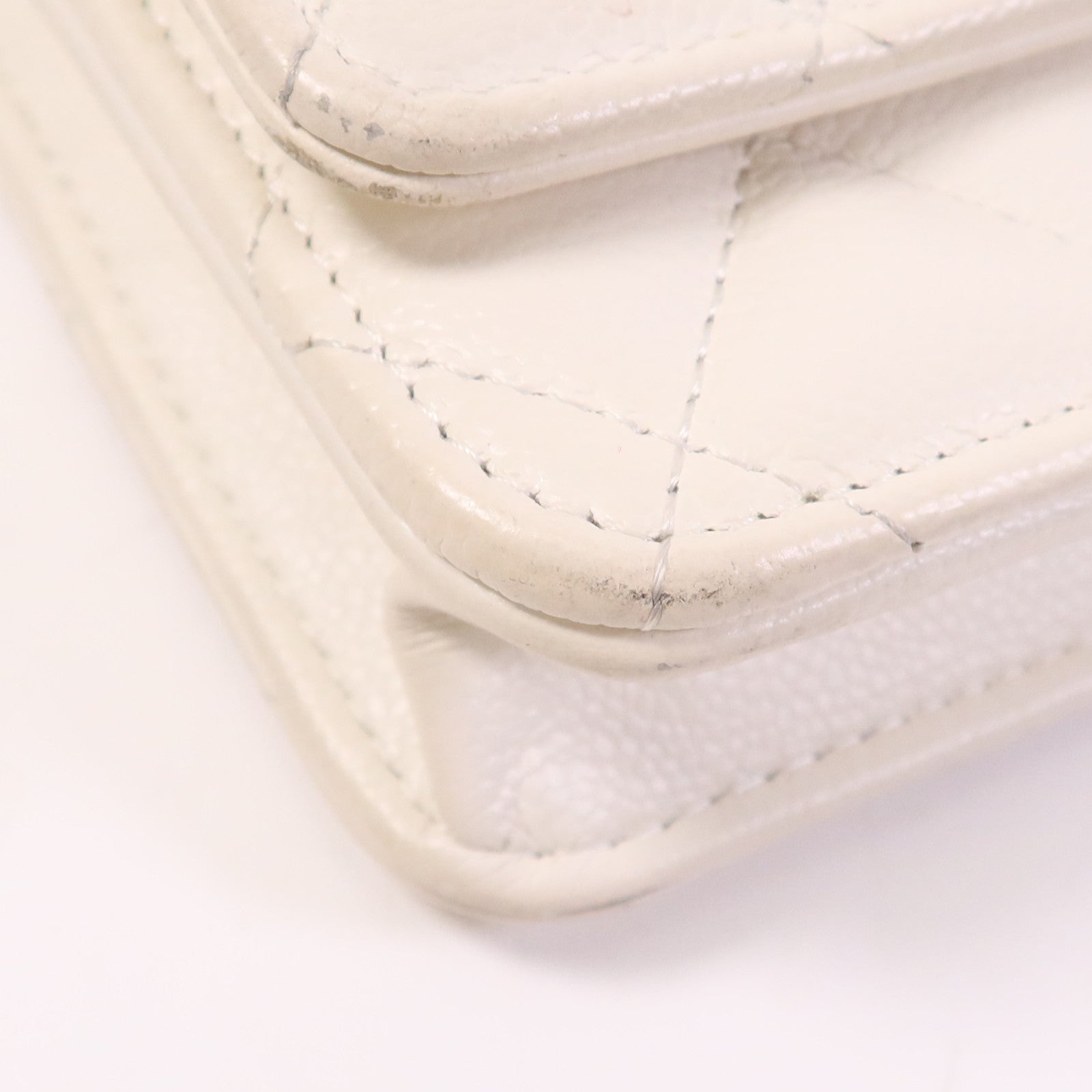 CHANEL 牛皮皮革WOC Wallet On Chain金扣鏈帶肩背袋