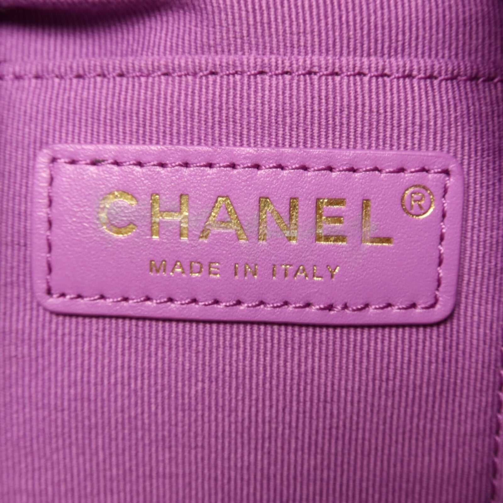 CHANEL 羊皮皮革Bucket Backpack鏈帶背包