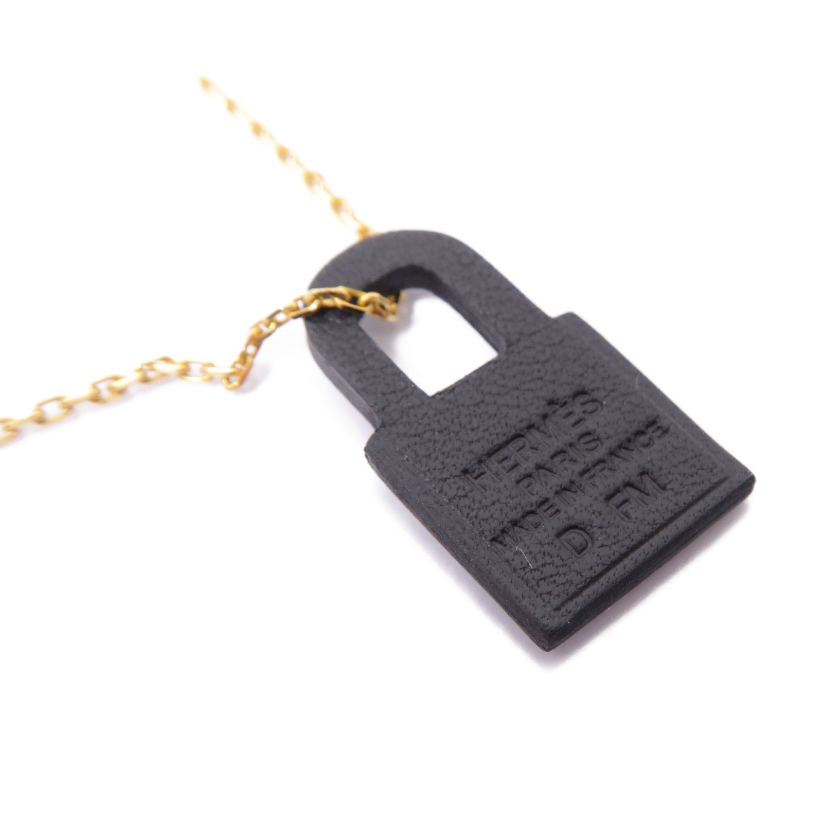 HERMES 【激減優惠】金屬O'Kelly Necklace項鍊棕色/金色