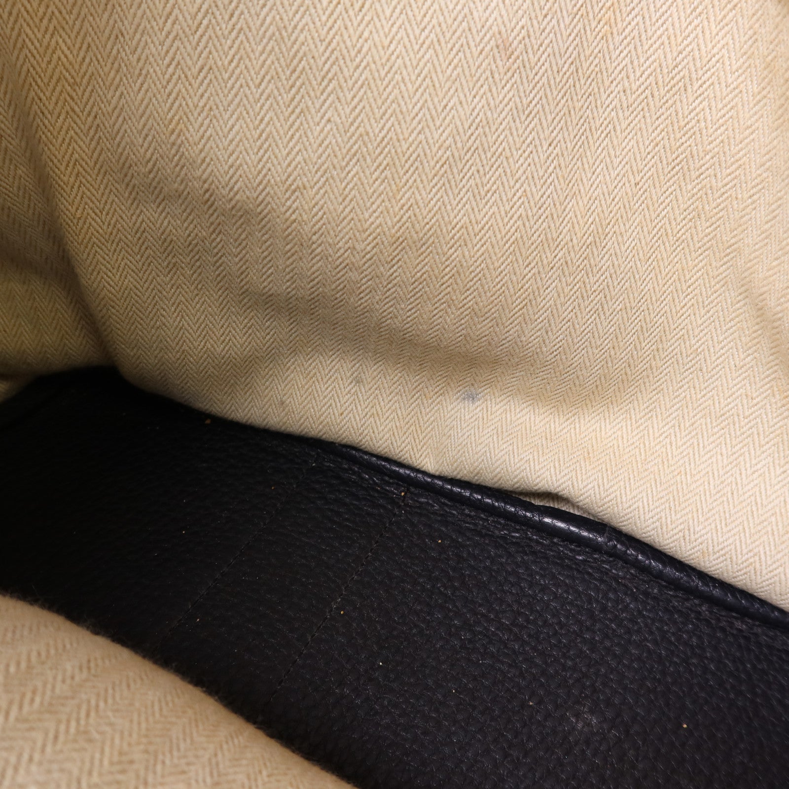 HERMES Negonda皮革Garden Party PM銀扣手挽袋Noir