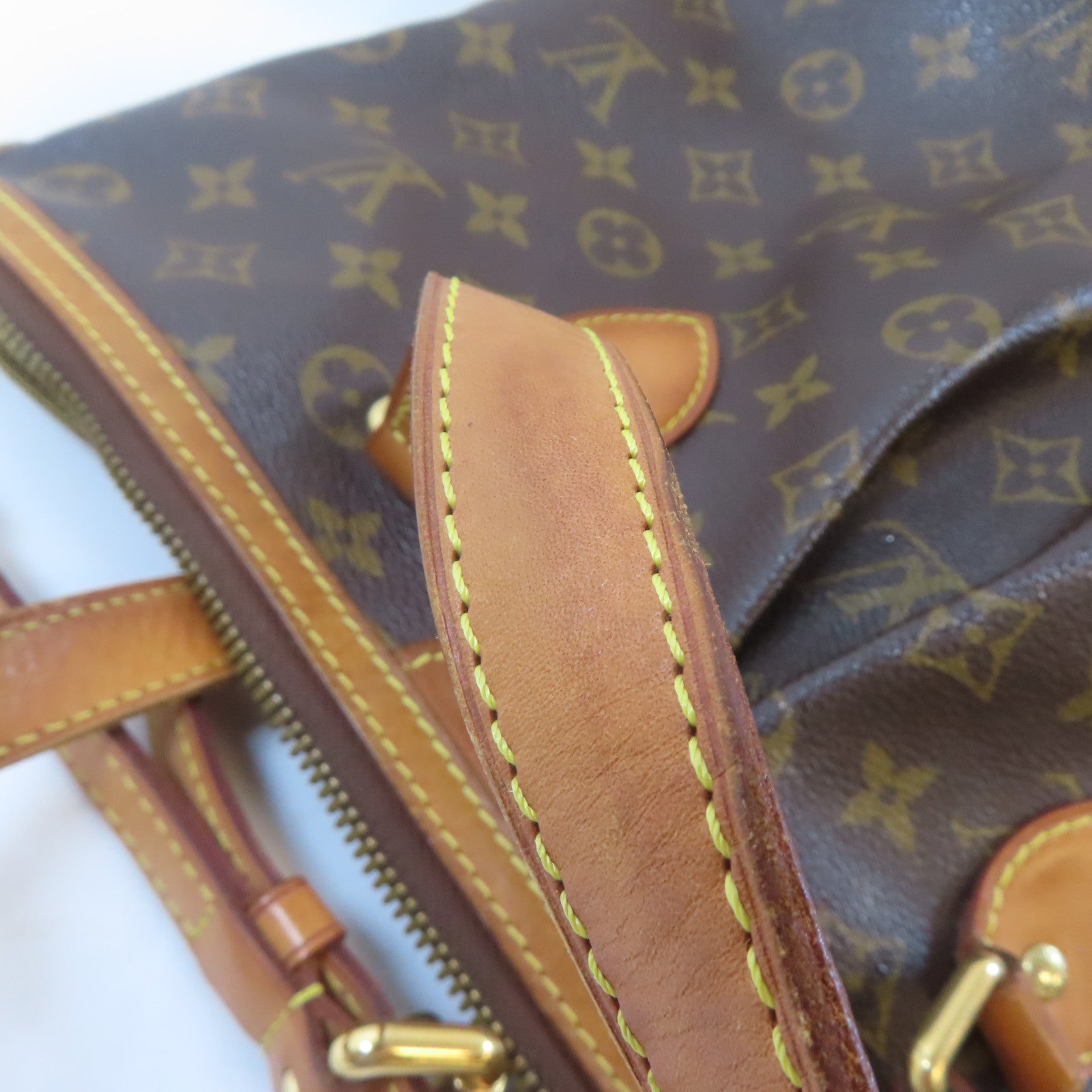 LOUIS VUITTON Monogram Palermo金扣手挽肩背兩用袋啡色
