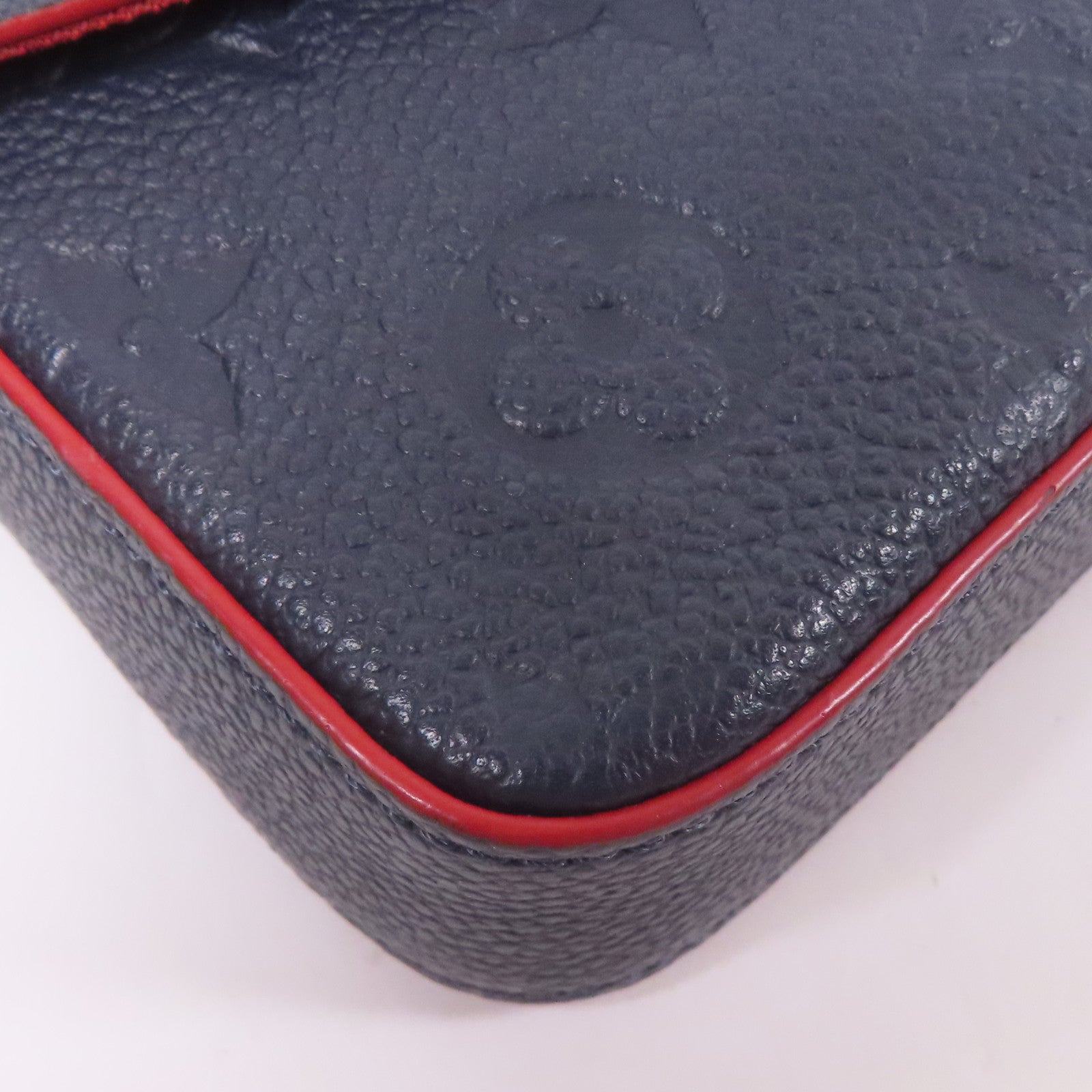 LOUIS VUITTON LV GHW Pochette Felicie Shoulder Bag Monogram Empreinte Navy