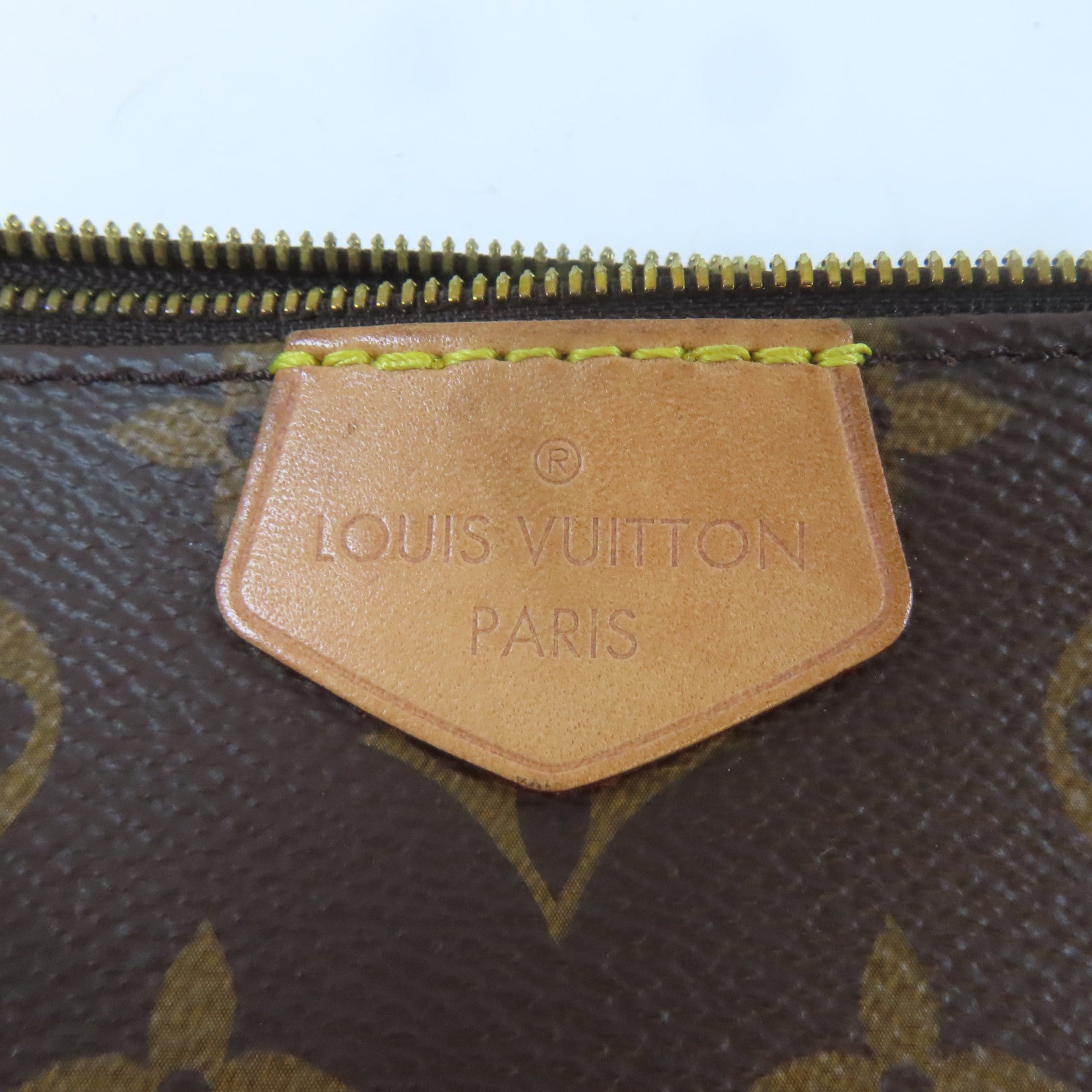 LOUIS VUITTON Monogram Multi Pochette Accessoires金扣手挽肩背兩用袋啡色