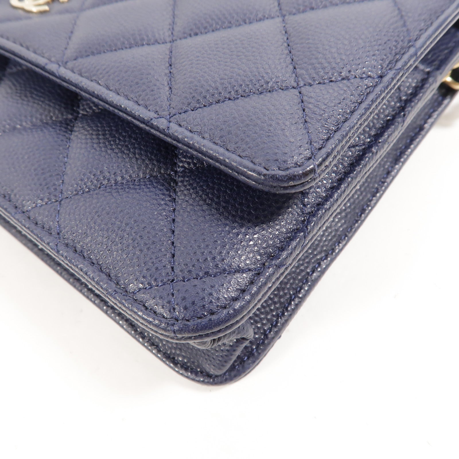 CHANEL 牛皮皮革WOC Wallet On Chain鏈帶肩背袋
