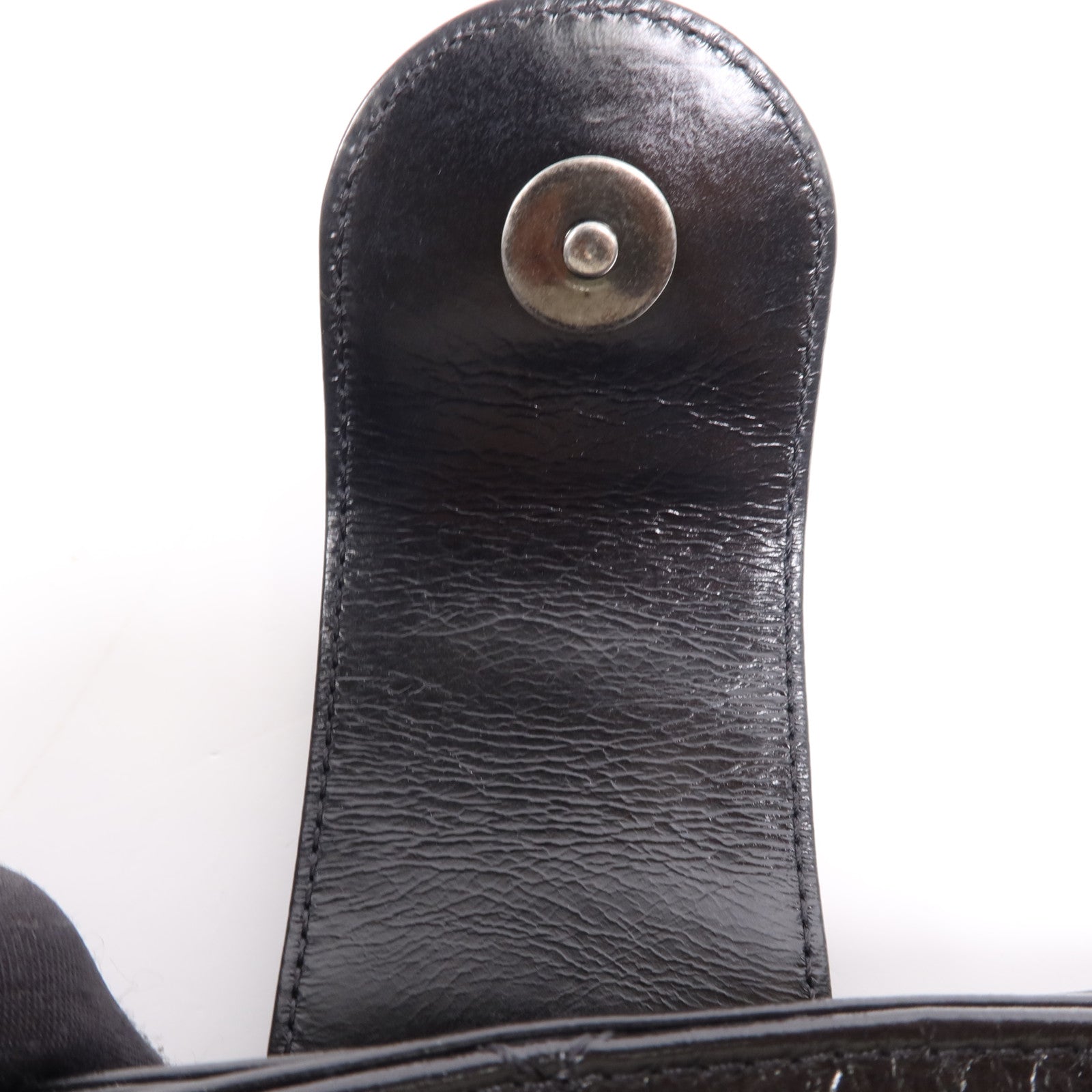 CHANEL 牛皮皮革Chain Shoulder Bag銀扣鏈帶肩背袋