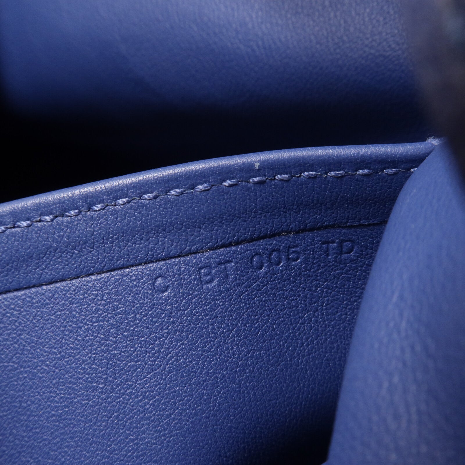 HERMES Evercolor皮革Licol 17肩背袋Bleu Brighton