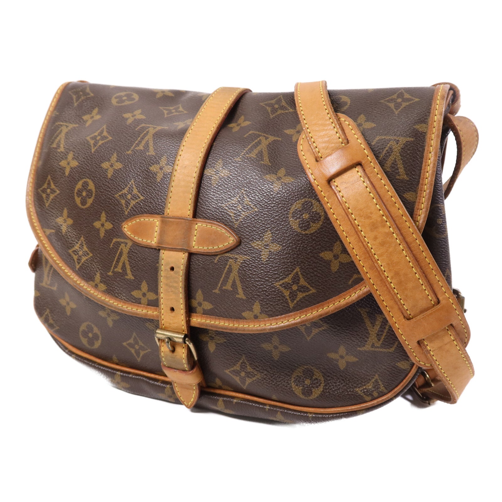 LOUIS VUITTON 【激減優惠】Monogram Saumur 30金扣肩背袋
