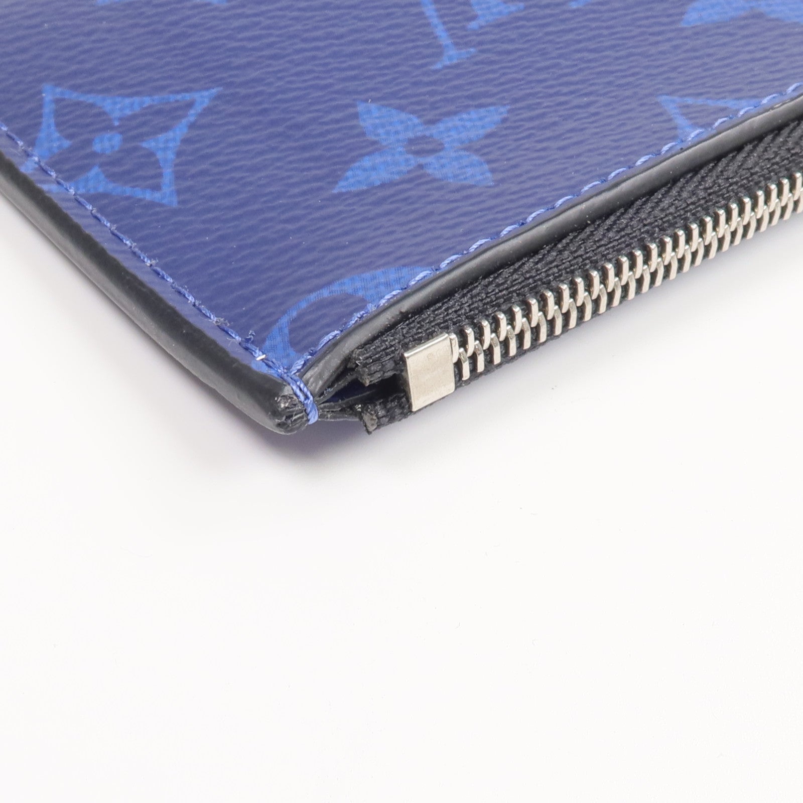 LOUIS VUITTON Taigarama Coin Card Holder銀扣零錢包