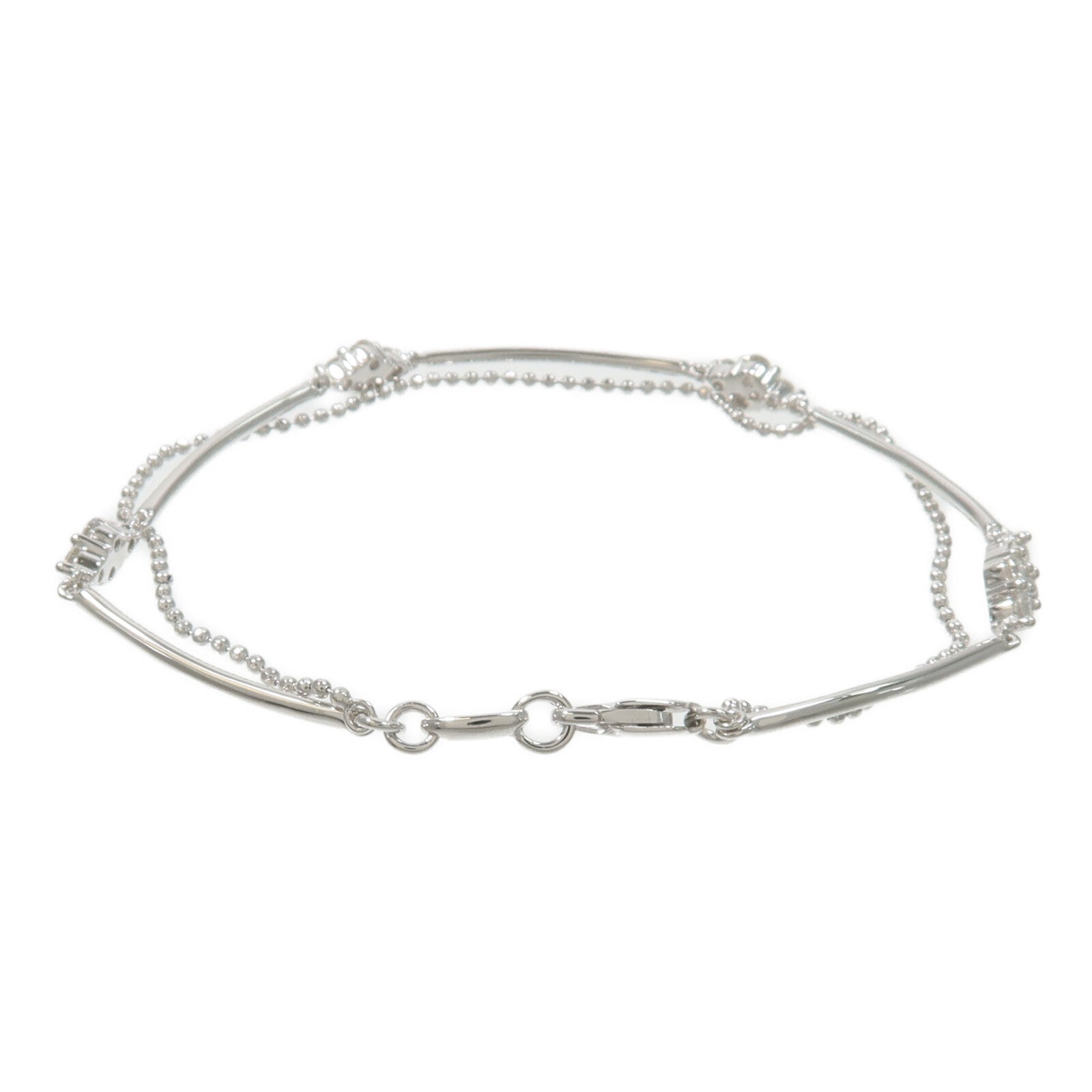 JEWELRY 18K白金Diamond Bracelet鑽石手鏈