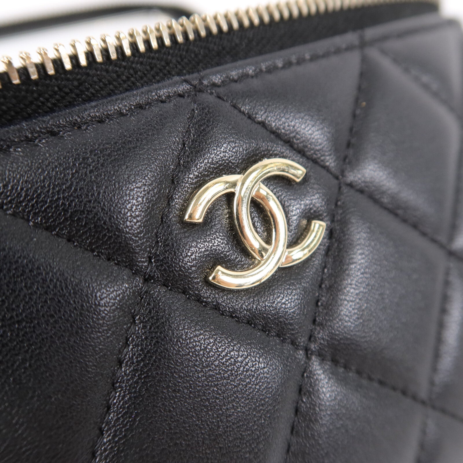 CHANEL 羊皮皮革Handle Vanity Case手挽肩背兩用袋