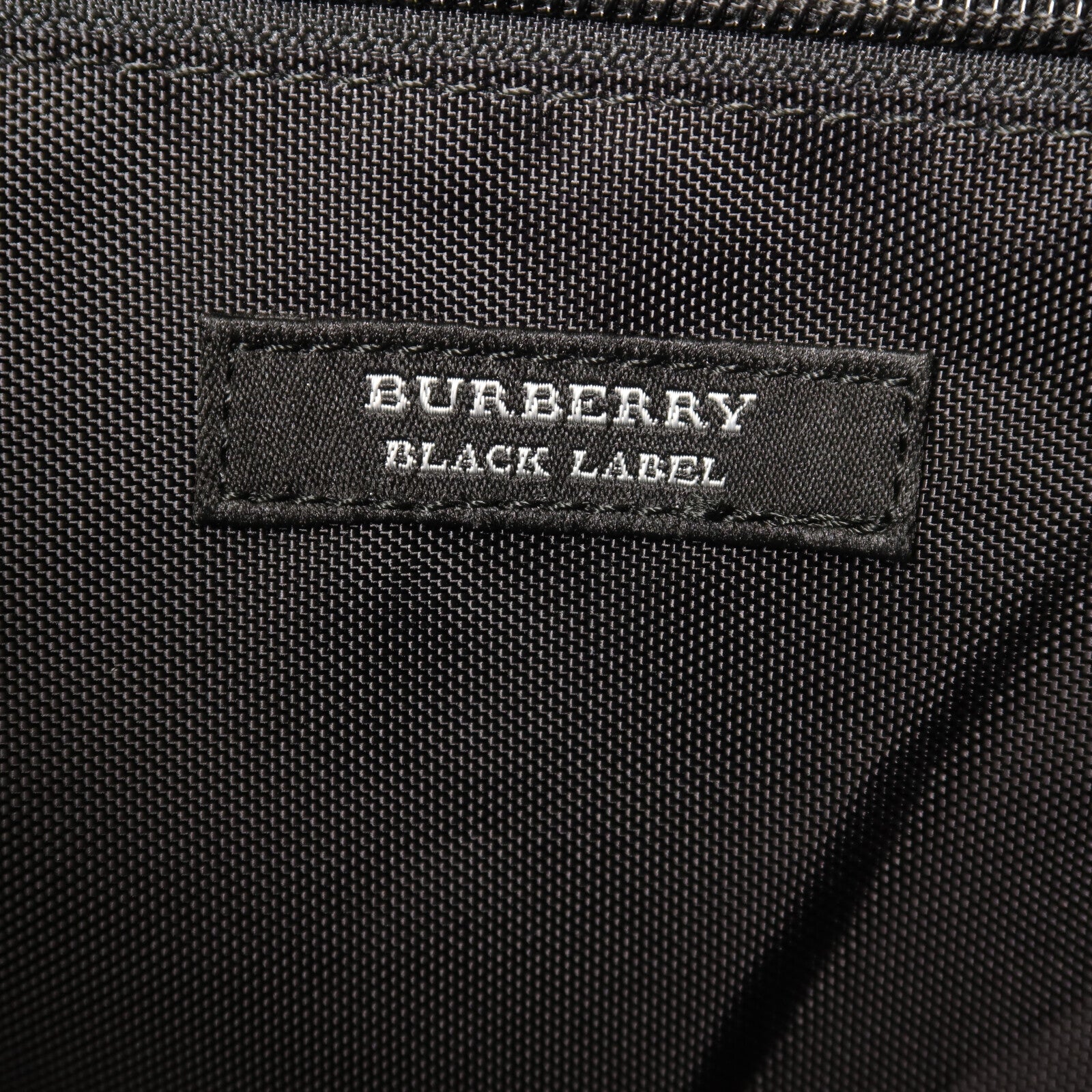 BURBERRY 尼龍/牛皮皮革Brifecase銀扣公事包