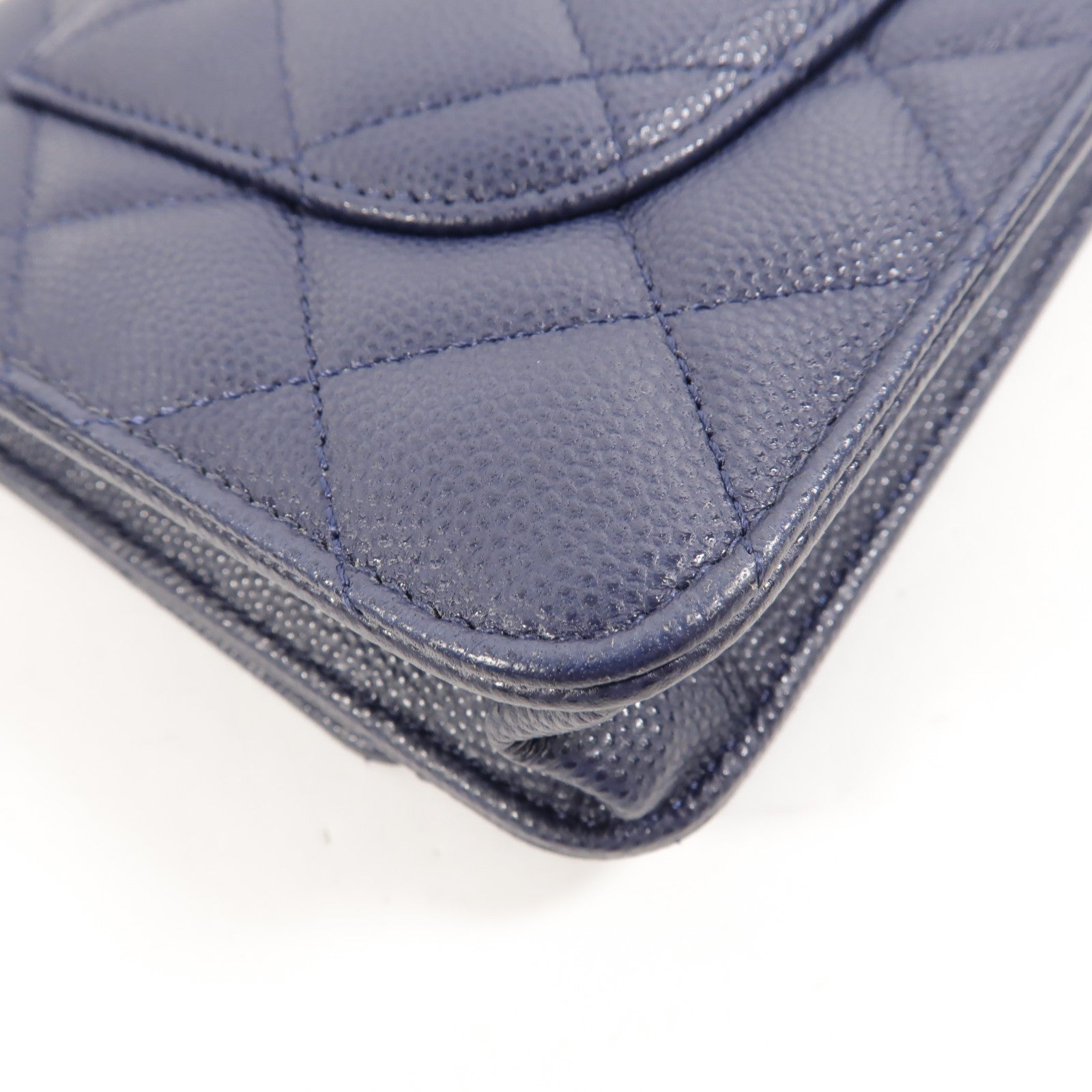 CHANEL 牛皮皮革WOC Wallet On Chain鏈帶肩背袋