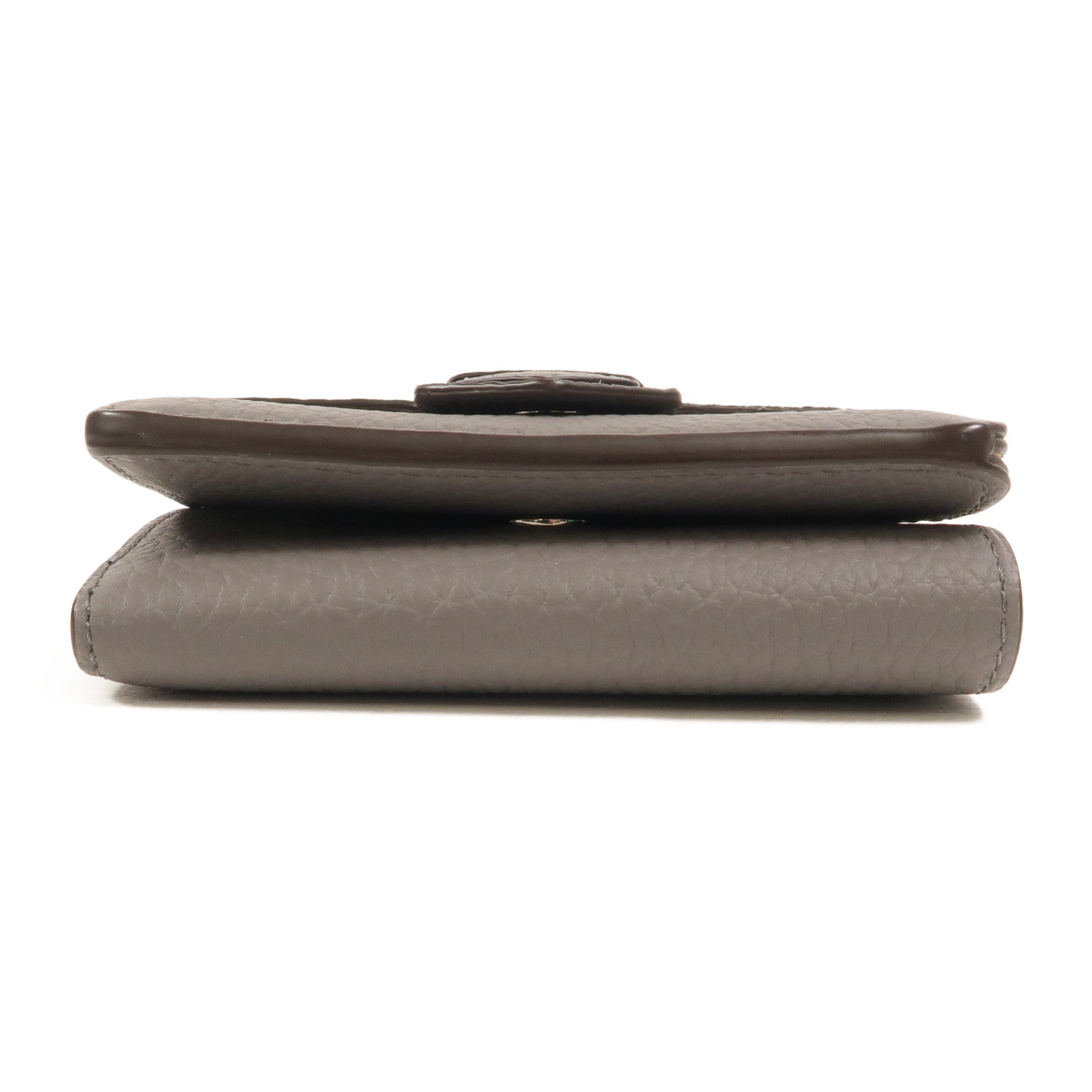 Delvaux 牛皮皮革Presse Trifold Wallet錢包