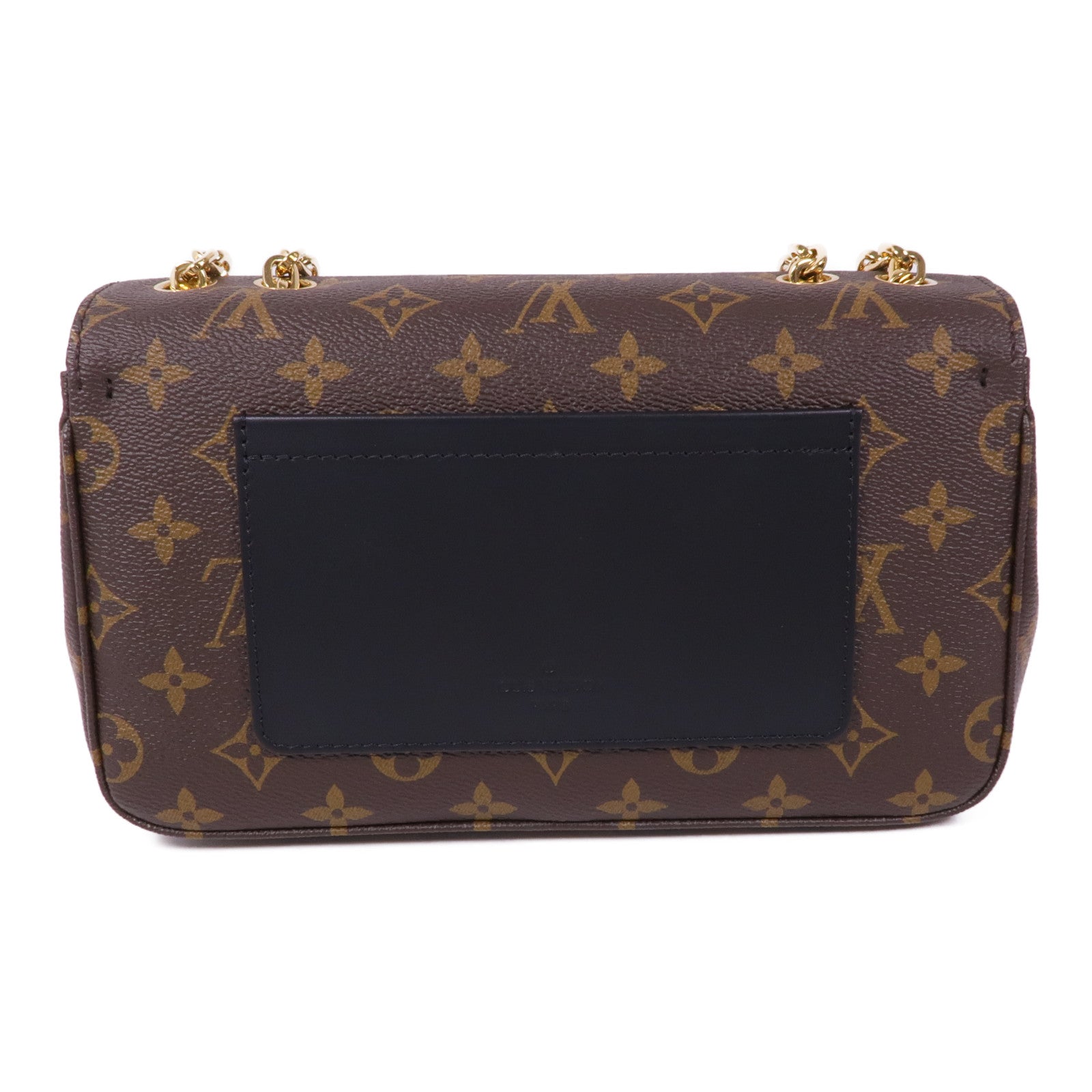 LOUIS VUITTON Monogram Marceau金扣鏈帶肩背袋棕色
