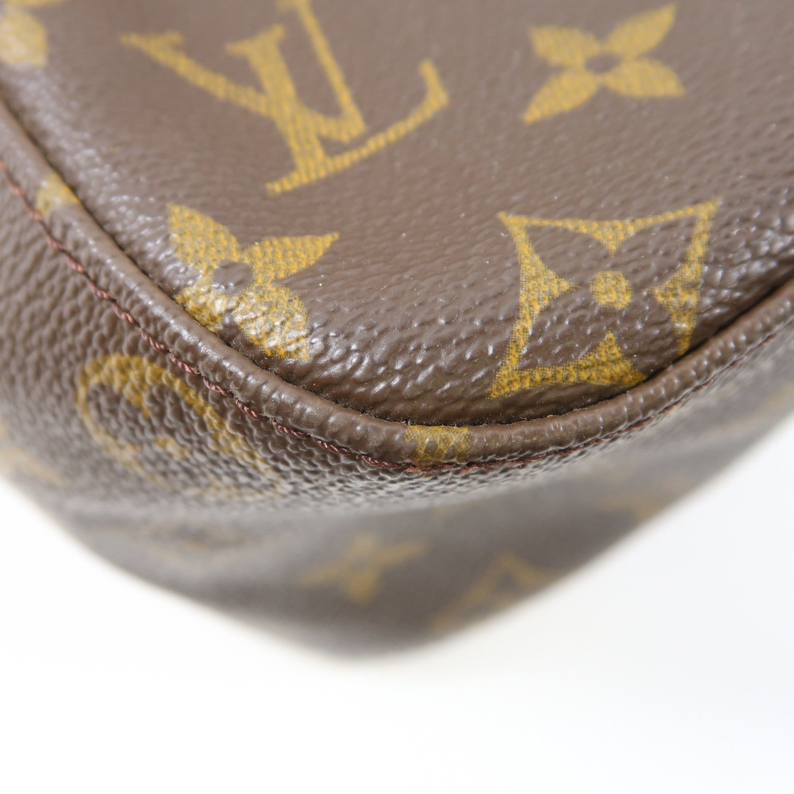 LOUIS VUITTON Monogram Looping GM金扣肩背袋啡色