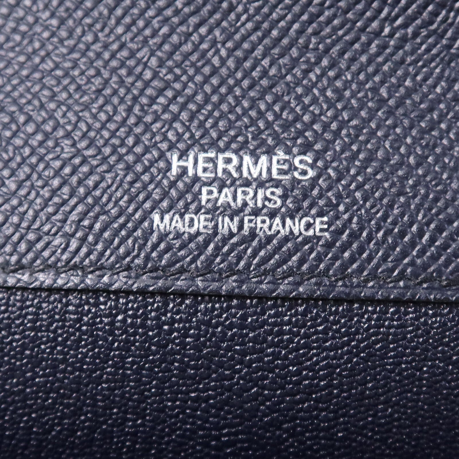 HERMES Epsom皮革Sac a Depeches 37銀扣手挽袋Bleu Indigo/Malachite