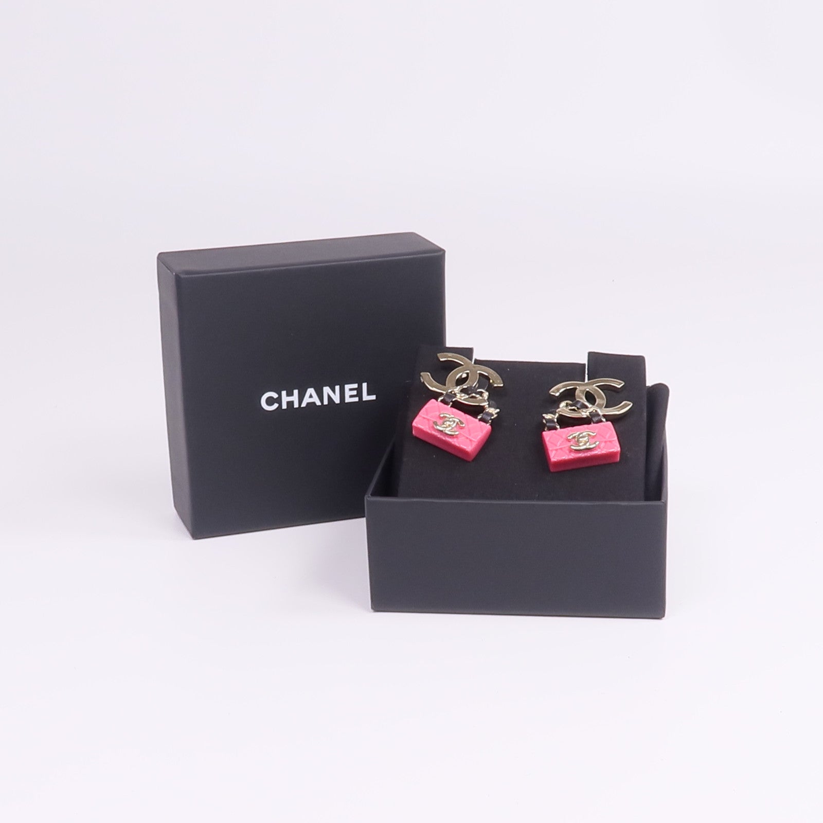 CHANEL 金屬/PVC/皮革Earrings耳環