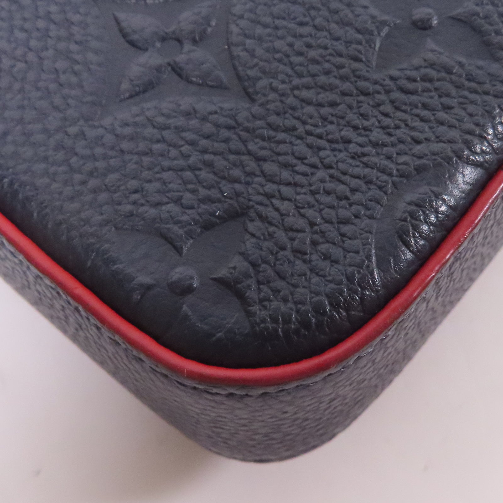 LOUIS VUITTON LV GHW Pochette Felicie Shoulder Bag Monogram Empreinte Navy