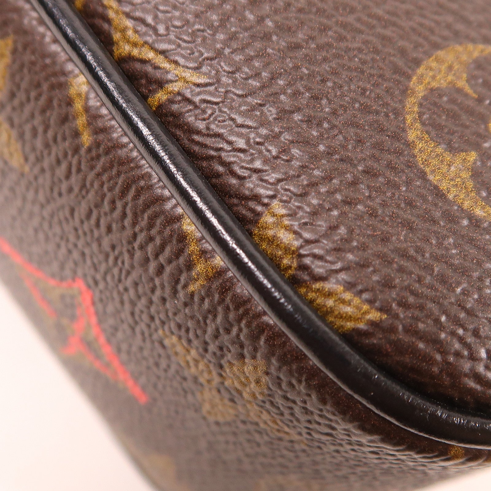 LOUIS VUITTON Monogram Sac Coeur Fall In Love金扣肩背袋棕色