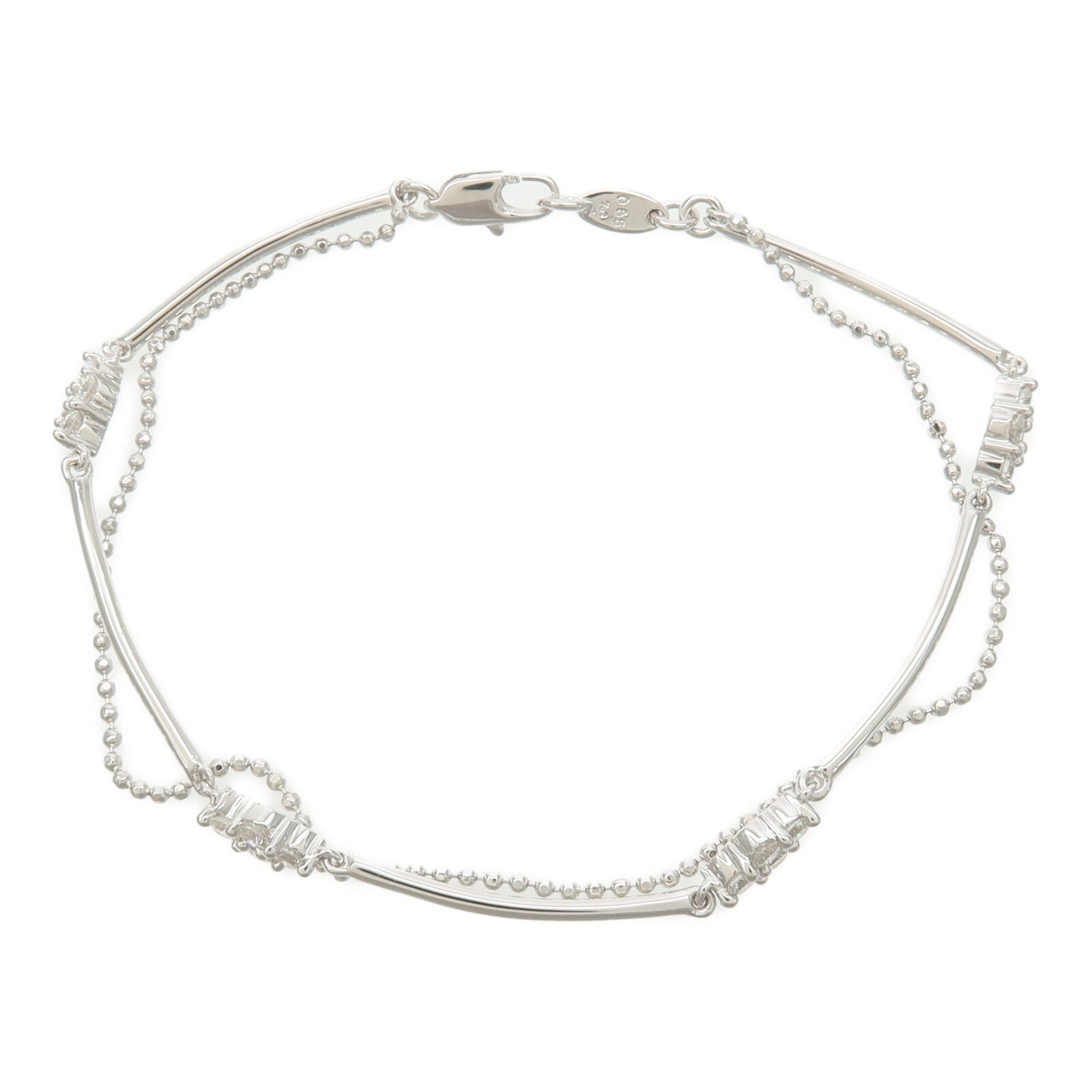 JEWELRY 18K白金Diamond Bracelet鑽石手鏈