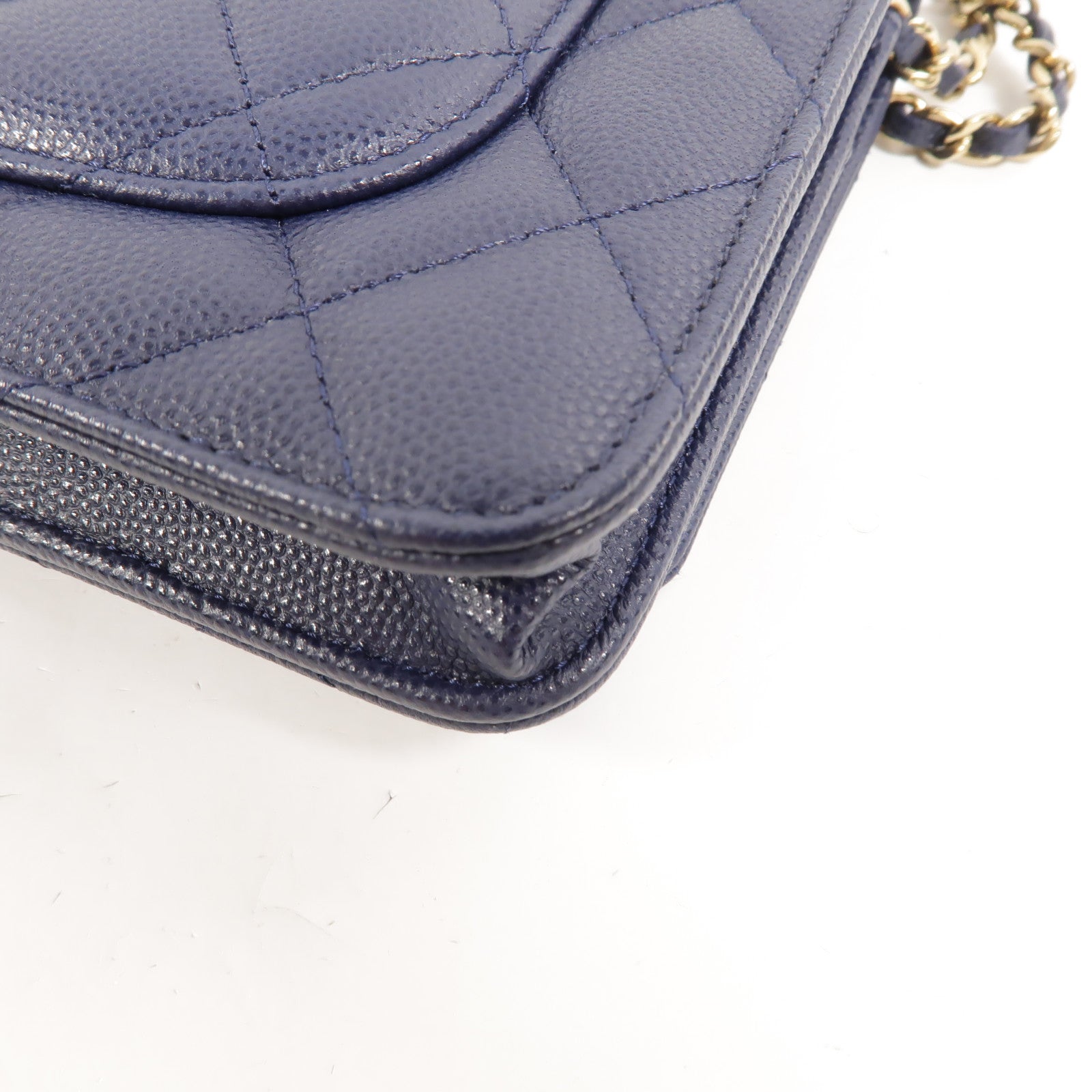 CHANEL 牛皮皮革WOC Wallet On Chain鏈帶肩背袋