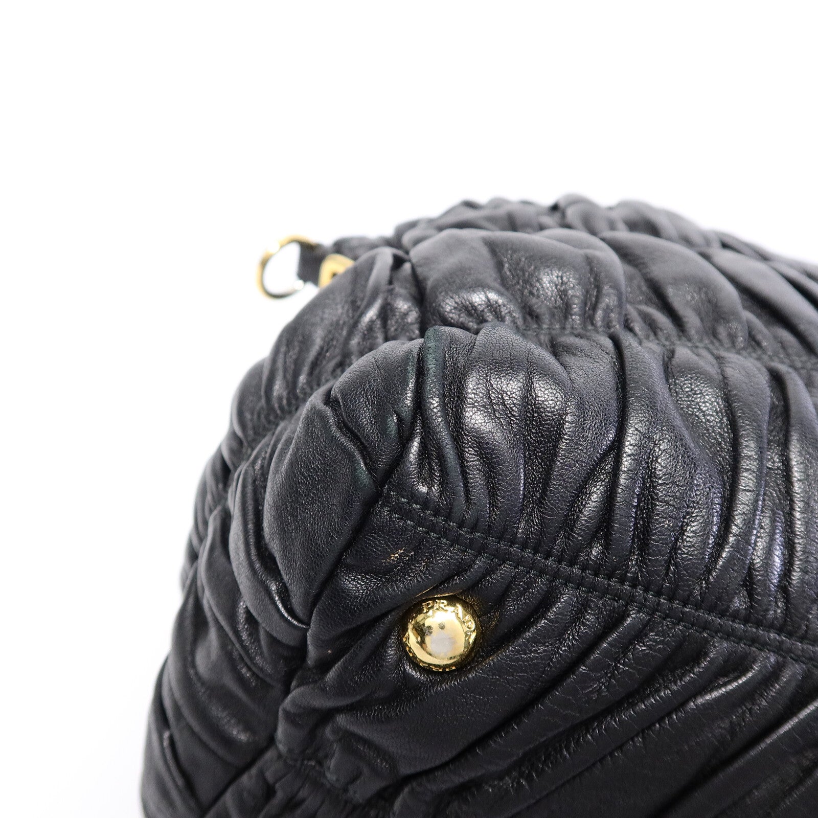 PRADA 羊皮皮革Nappa Gaufre Shoulder Tote手挽肩背兩用袋