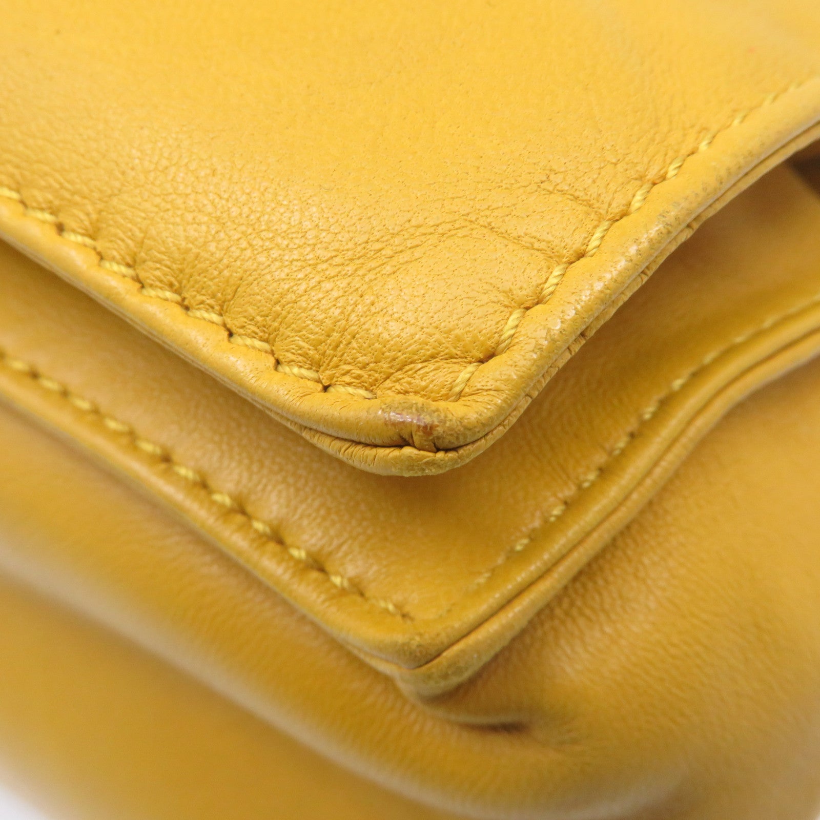 LOEWE 【激減優惠】羊皮皮革Flamenco 22 Shoulder Bag肩背袋黃色