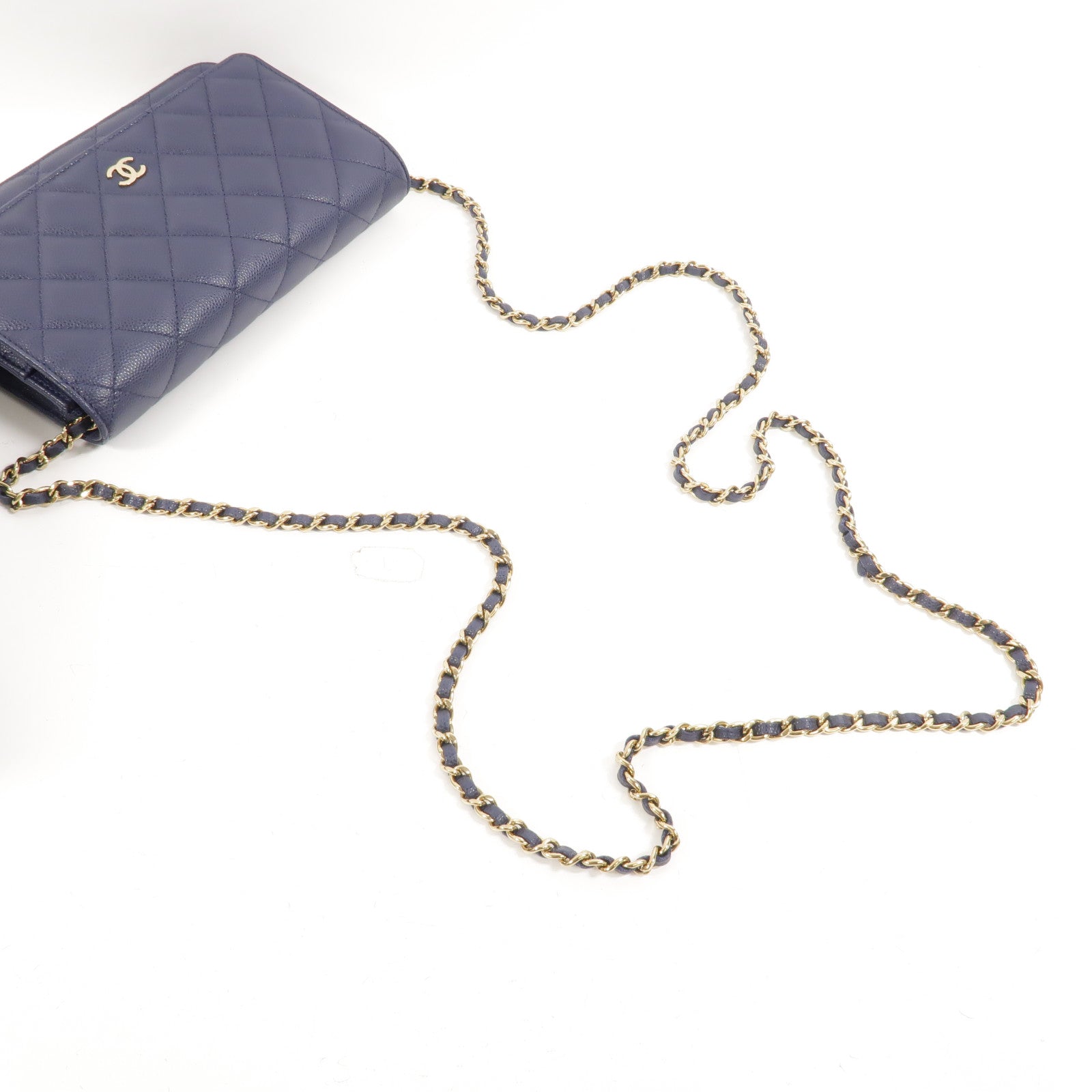 CHANEL 牛皮皮革WOC Wallet On Chain鏈帶肩背袋