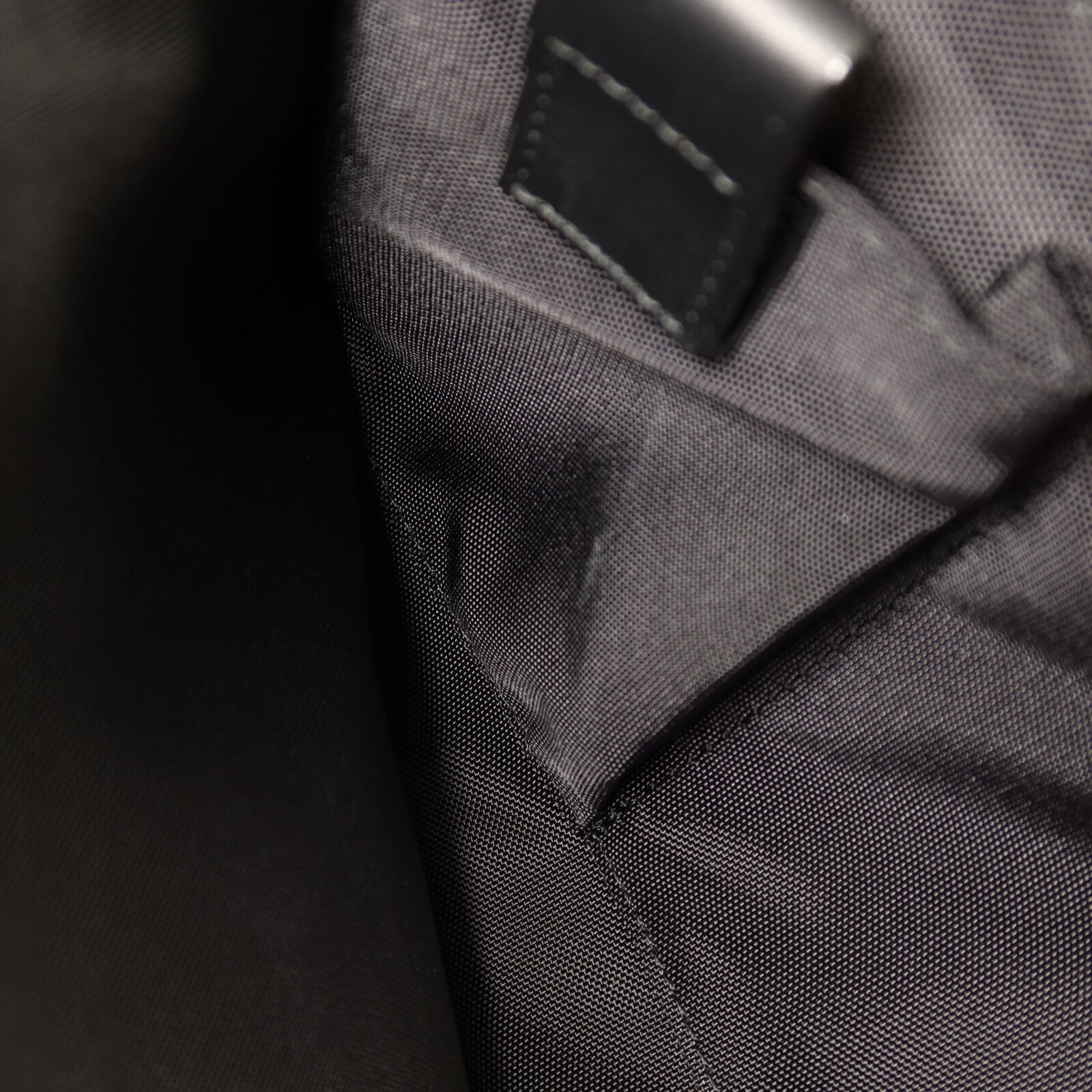 BURBERRY 尼龍/牛皮皮革Brifecase銀扣公事包
