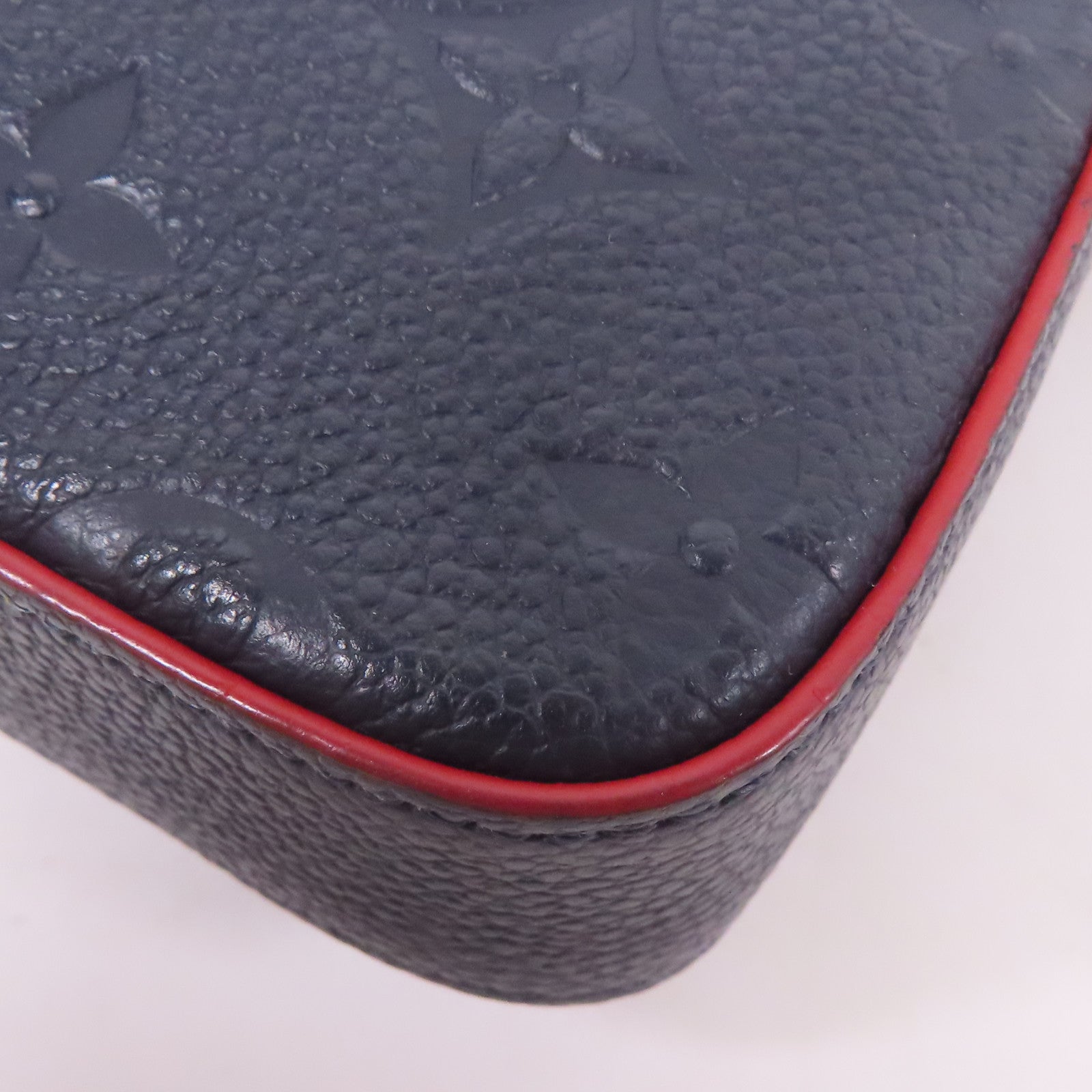 LOUIS VUITTON LV GHW Pochette Felicie Shoulder Bag Monogram Empreinte Navy