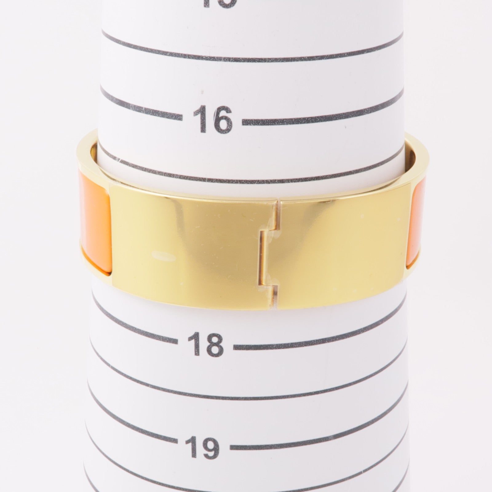 HERMES 金屬Clic Clac H手鐲Orange