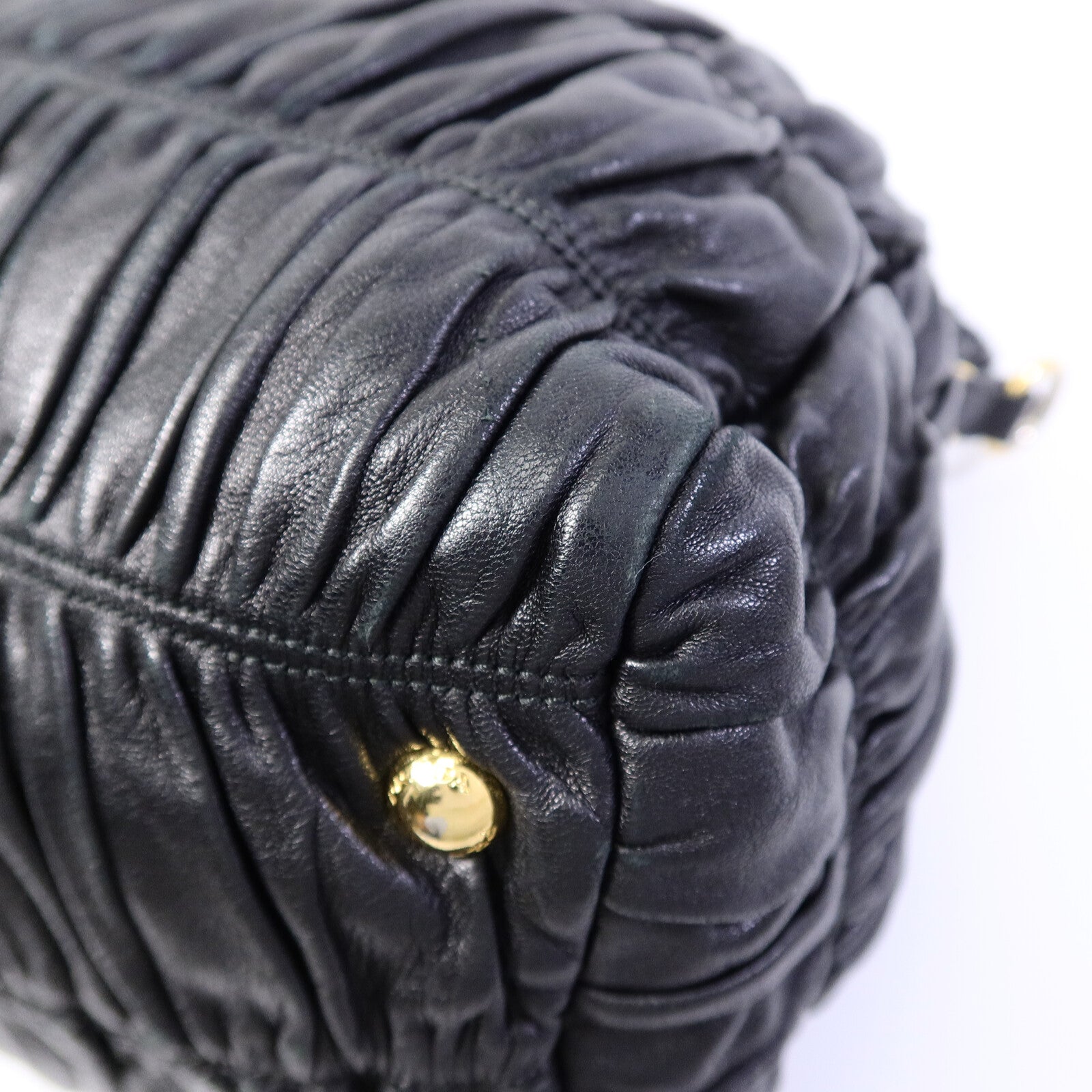 PRADA 羊皮皮革Nappa Gaufre Shoulder Tote手挽肩背兩用袋