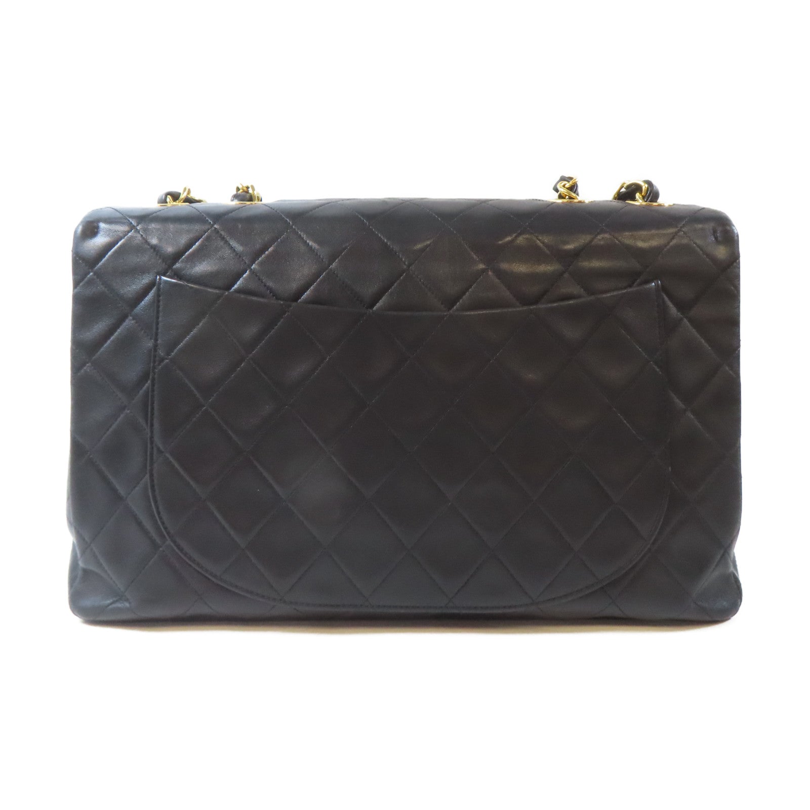 CHANEL 【激減優惠】菱格牛皮皮革Vintage Classic Flap Bag金扣鏈帶肩背袋黑色